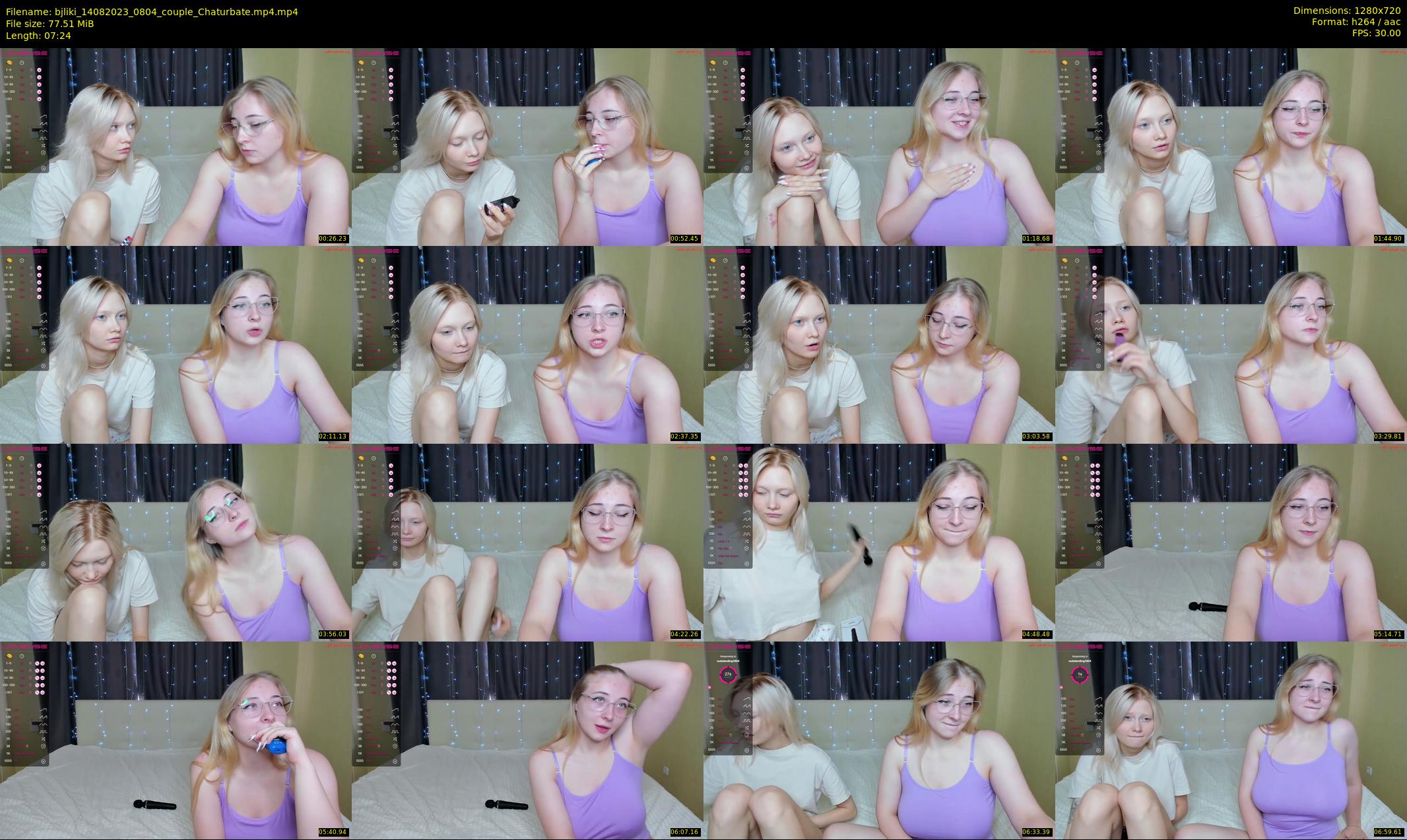 bjliki — 8 minute Chaturbate couple cam show recording, 720p, Aug 14, 2023