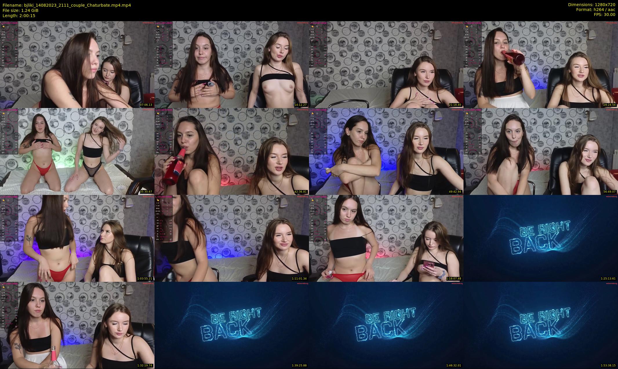 bjliki — 121 minute Chaturbate couple cam show recording, 720p, Aug 14, 2023