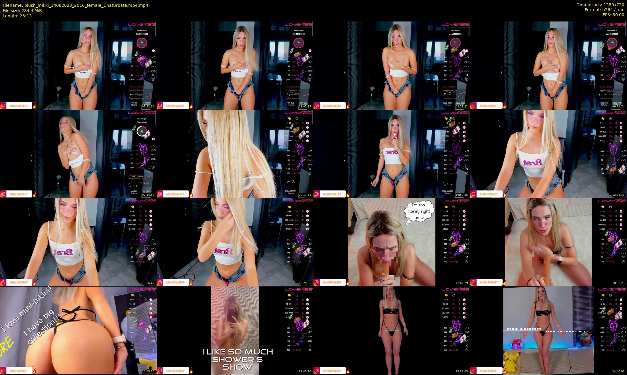 blush_mikki — 27 minute Chaturbate female cam show recording, 720p, Aug 14, 2023