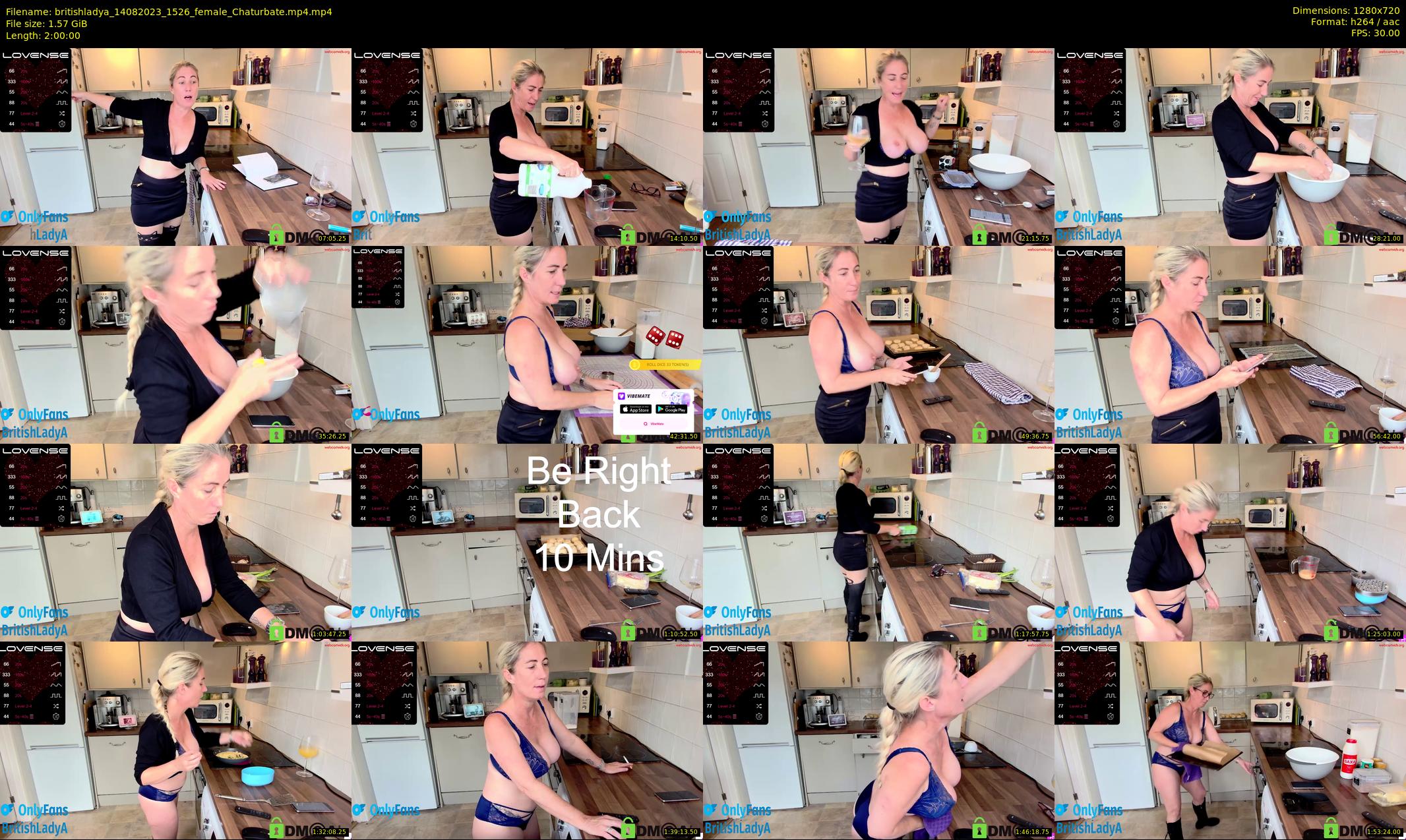 britishladya — 120 minute Chaturbate female cam show recording, 720p, Aug 14, 2023