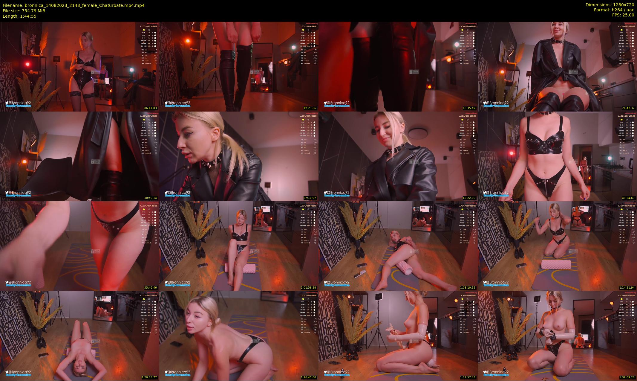 bronnica — 105 minute Chaturbate female cam show recording, 720p, Aug 14, 2023