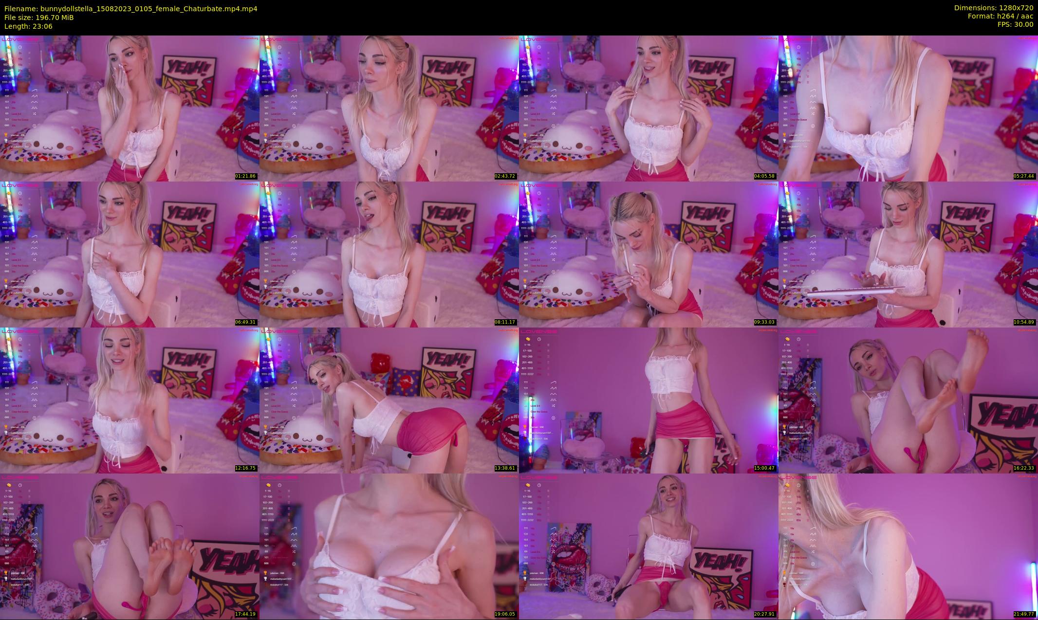 bunnydollstella — 24 minute Chaturbate female cam show recording, 720p, Aug 15, 2023