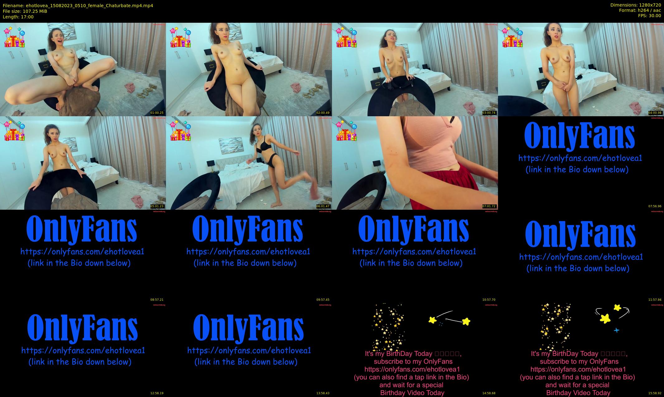 ehotlovea — 17 minute Chaturbate female cam show recording, 720p, Aug 15, 2023