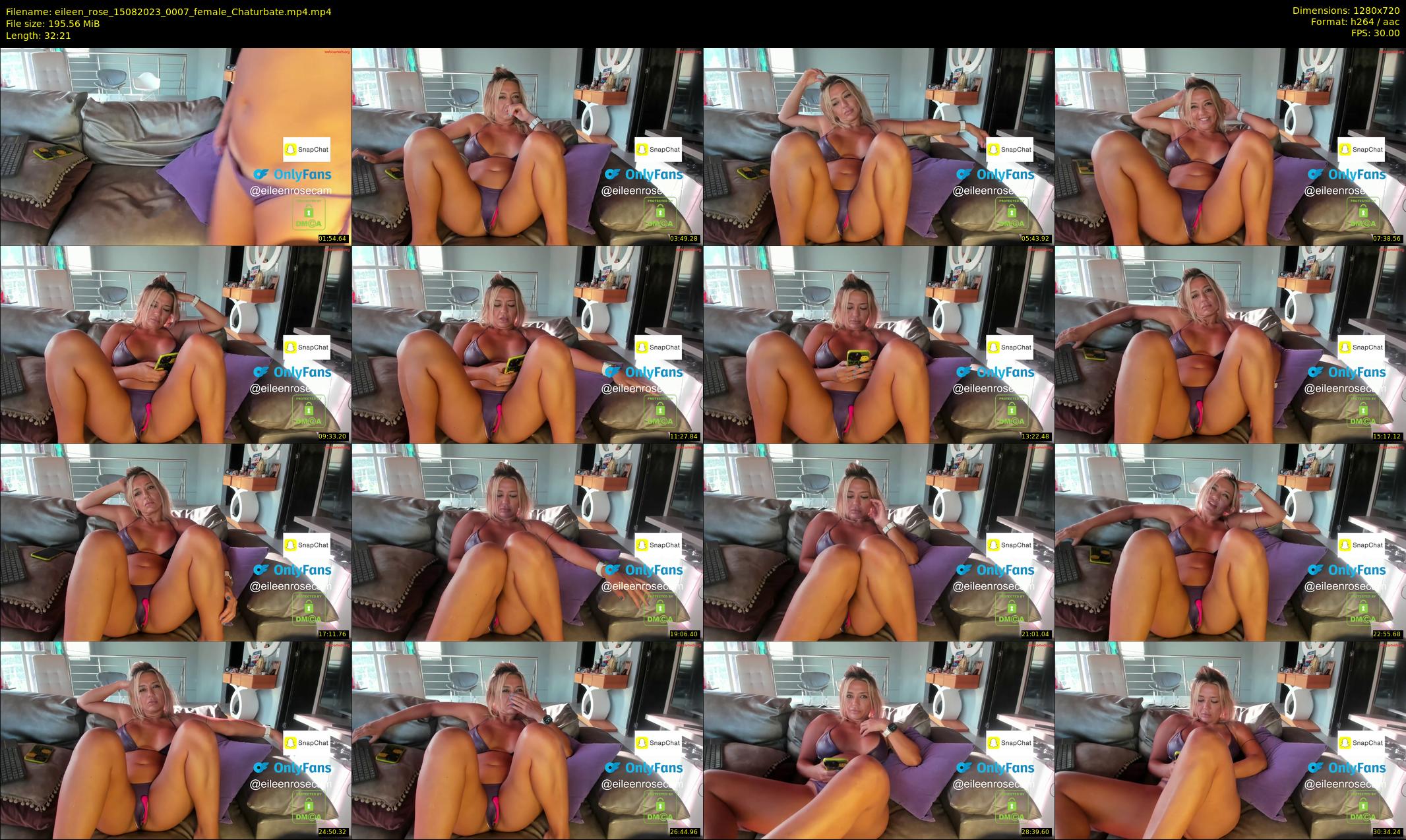 eileen_rose — 33 minute Chaturbate female cam show recording, 720p, Aug 15, 2023