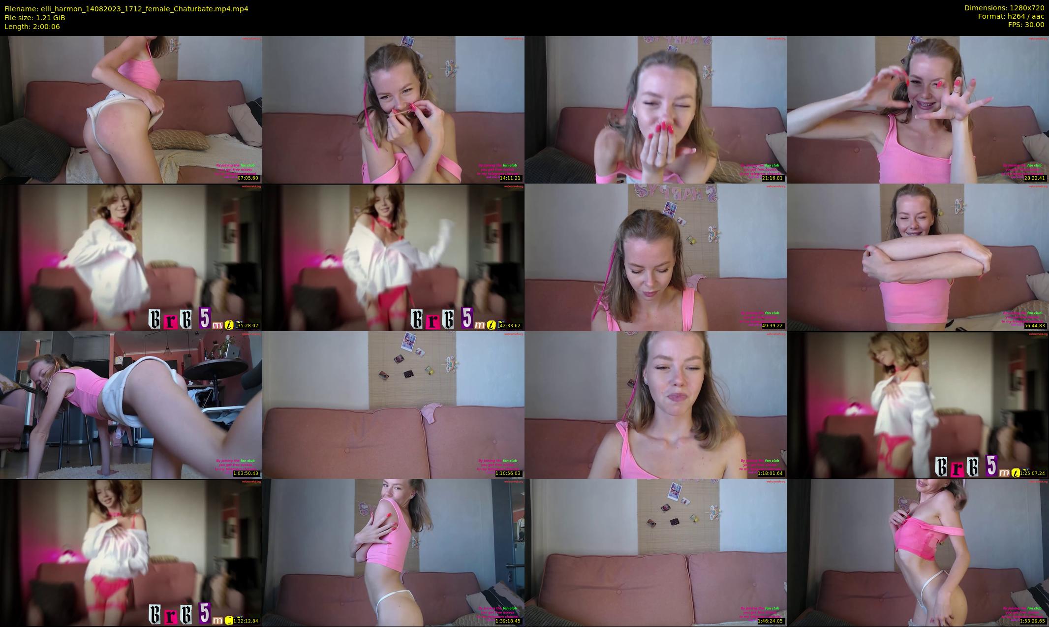elli_harmon — 121 minute Chaturbate female cam show recording, 720p, Aug 14, 2023