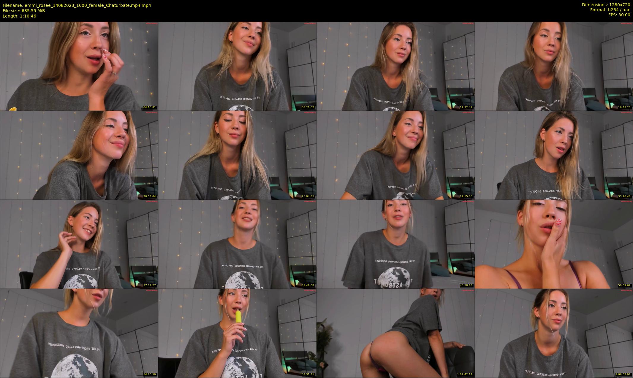 emmi_rosee — 71 minute Chaturbate female cam show recording, 720p, Aug 14, 2023