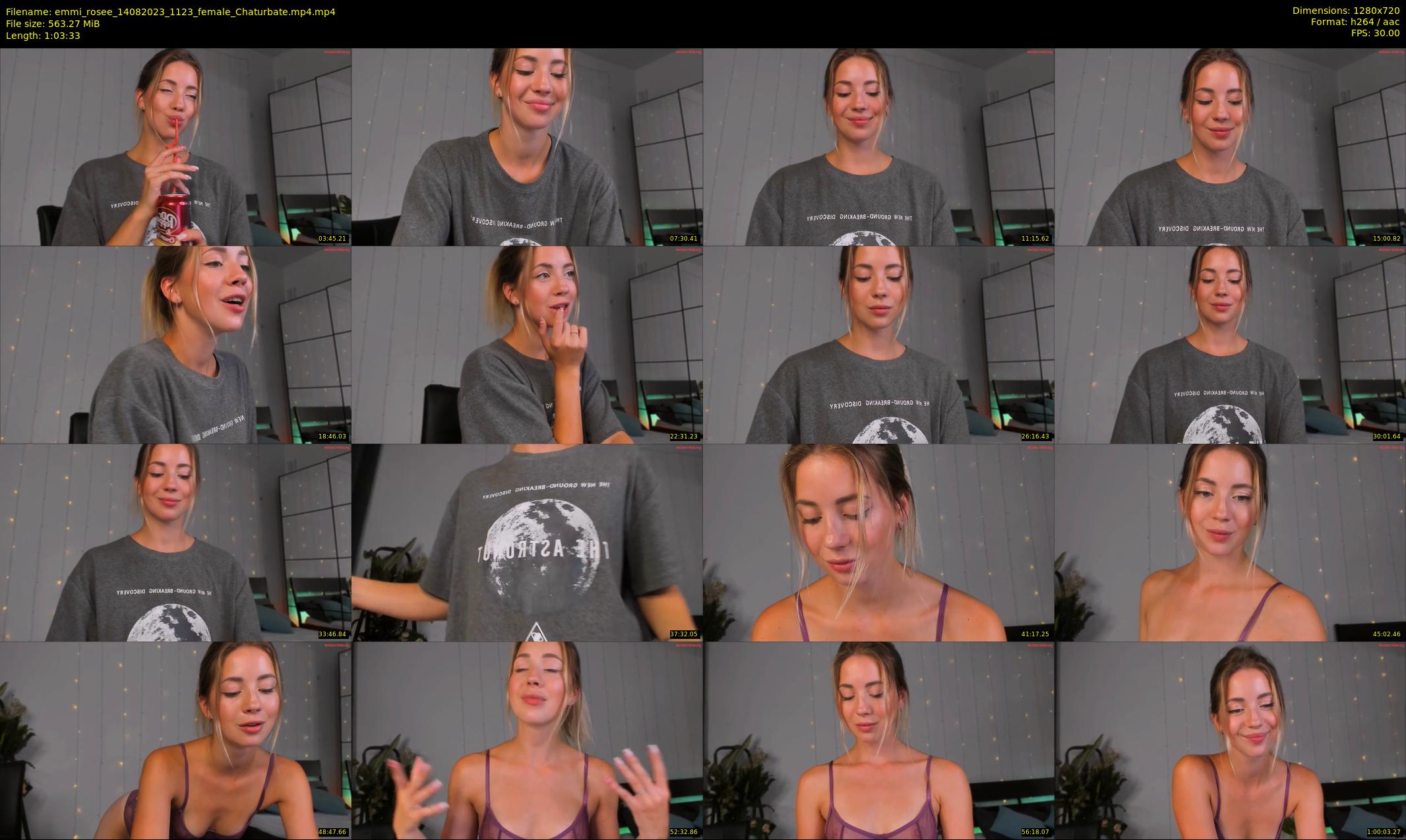 emmi_rosee — 64 minute Chaturbate female cam show recording, 720p, Aug 14, 2023