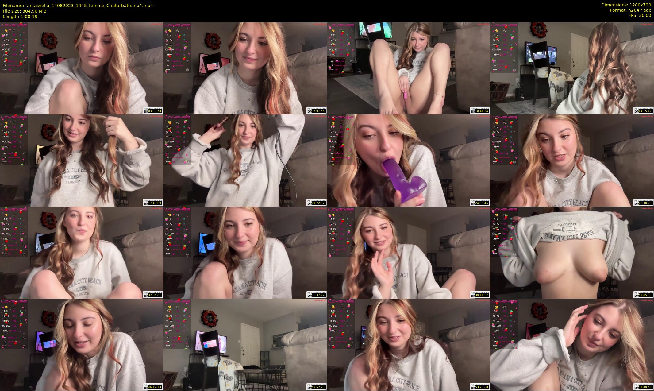 fantasyella — 61 minute Chaturbate female cam show recording, 720p, Aug 14, 2023