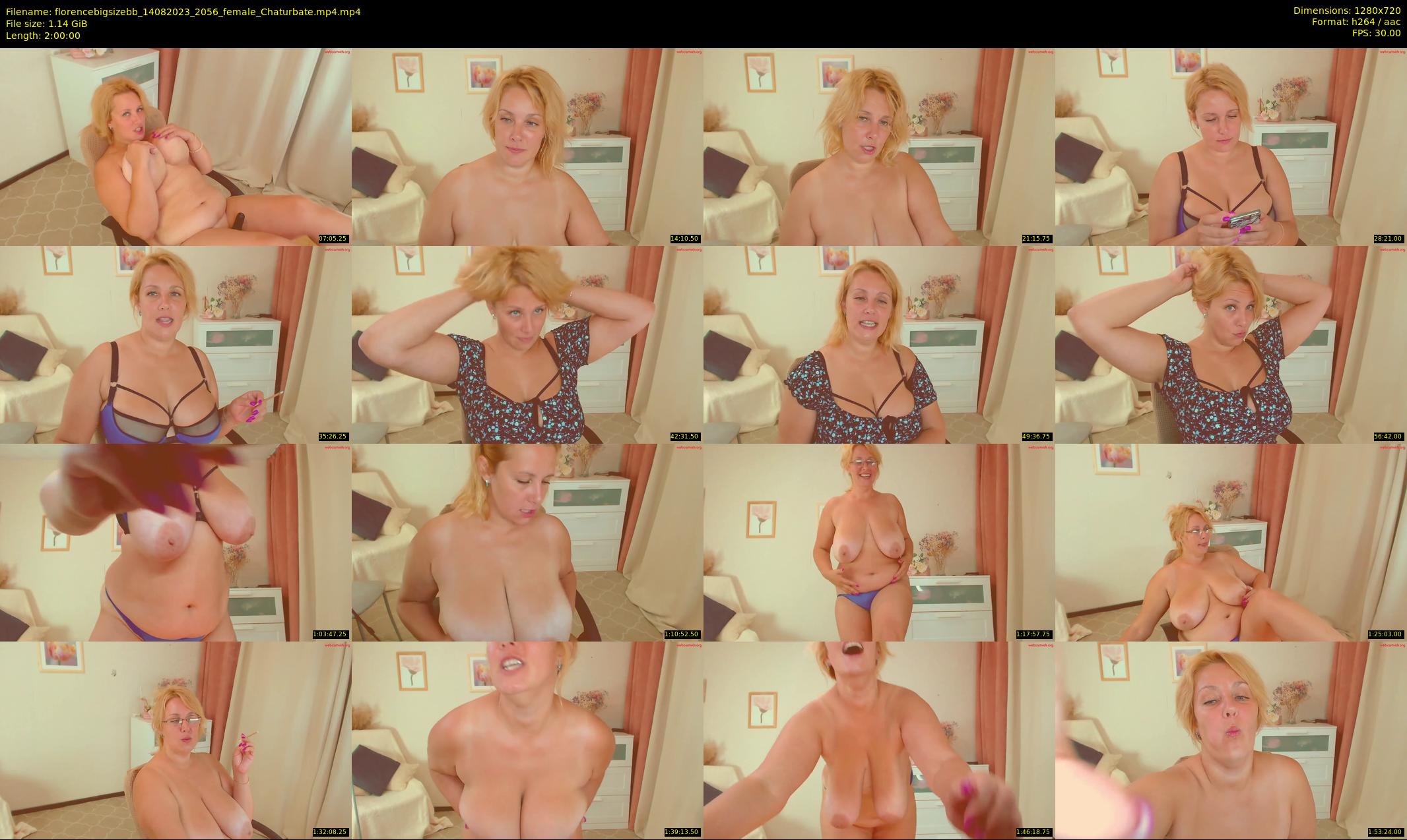 florencebigsizebb — 120 minute Chaturbate female cam show recording, 720p, Aug 14, 2023