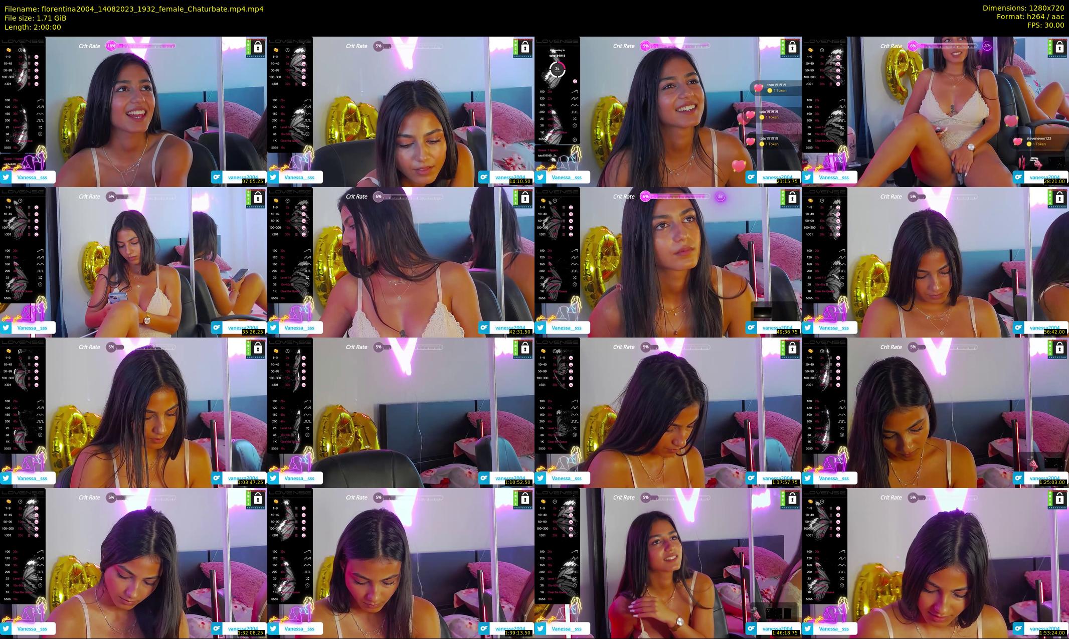 florentina2004 — 120 minute Chaturbate female cam show recording, 720p, Aug 14, 2023