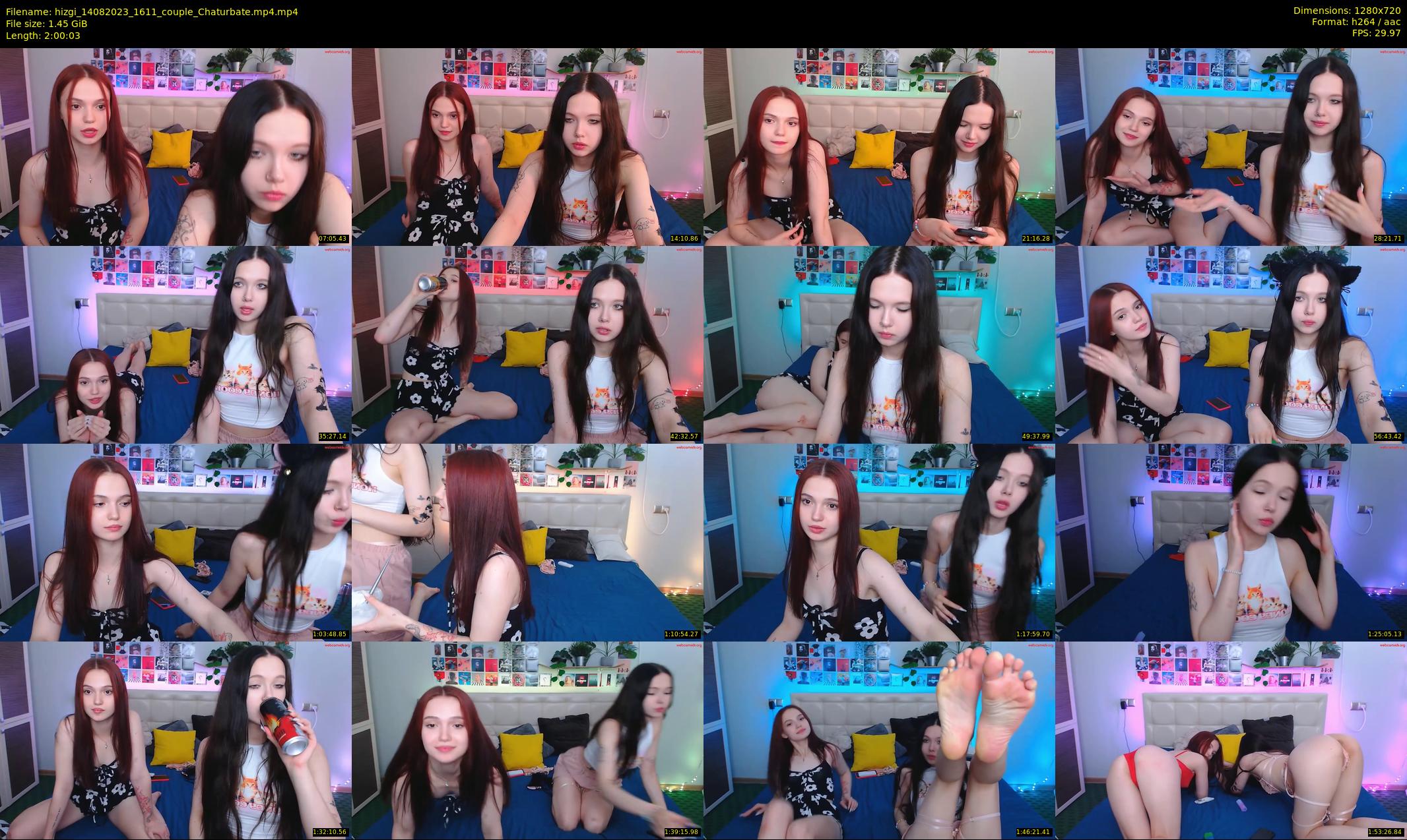 hizgi — 121 minute Chaturbate couple cam show recording, 720p, Aug 14, 2023