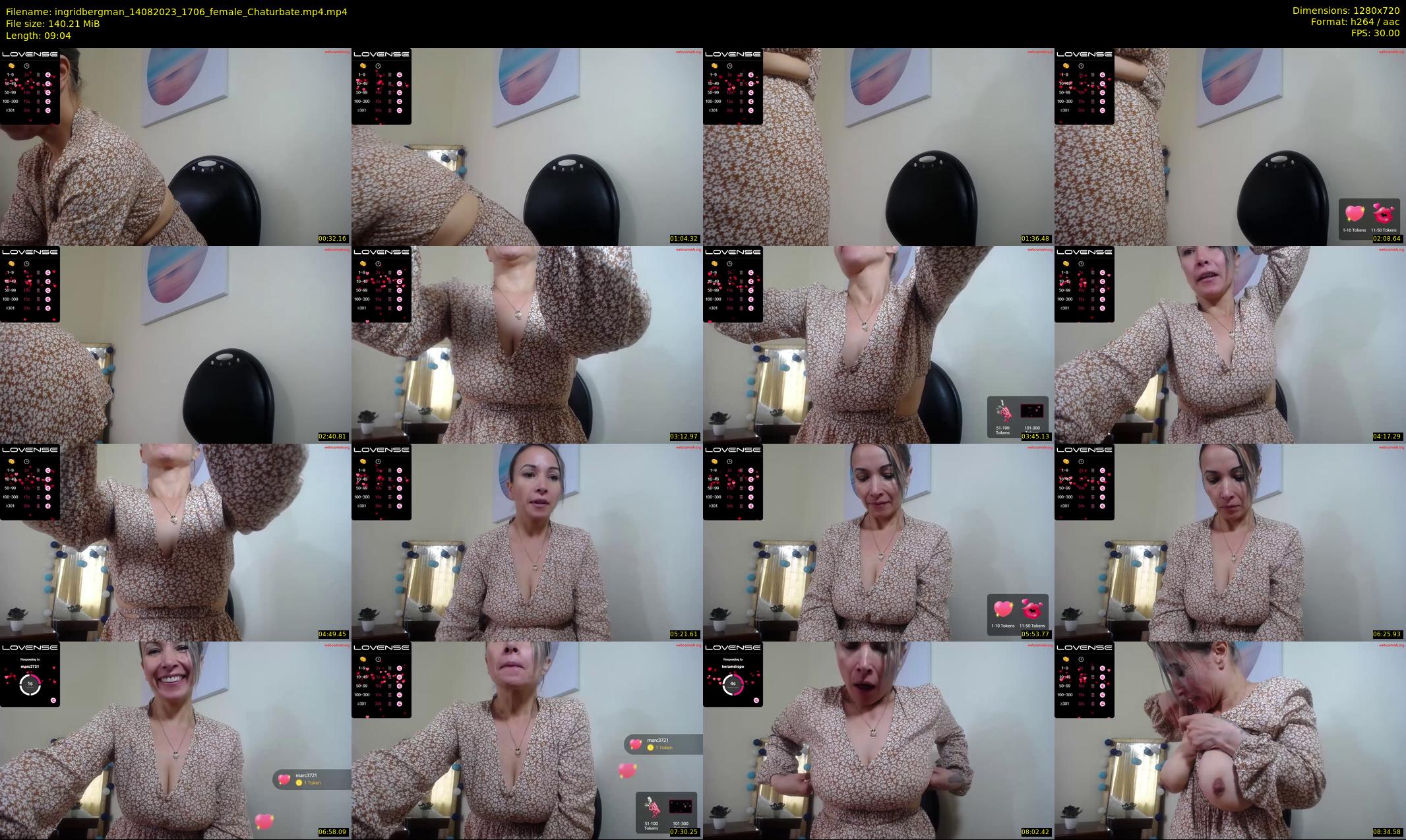 ingridbergman — 10 minute Chaturbate female cam show recording, 720p, Aug 14, 2023