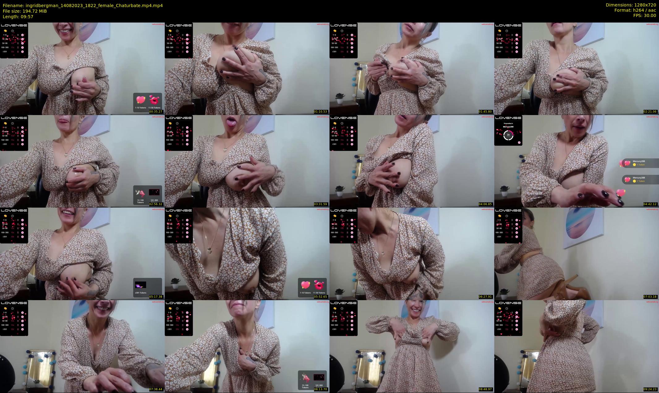 ingridbergman — 10 minute Chaturbate female cam show recording, 720p, Aug 14, 2023