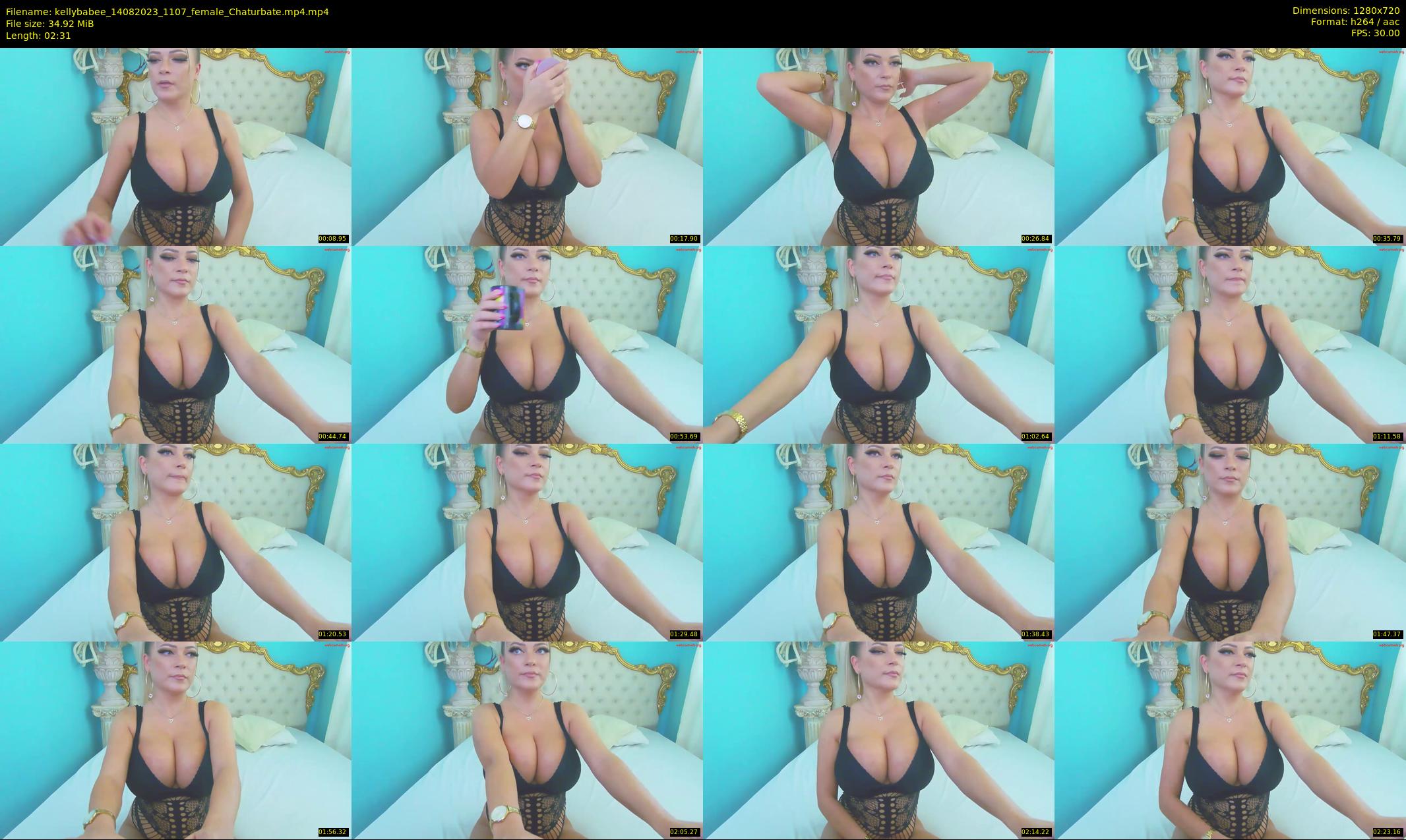 kellybabee — 3 minute Chaturbate female cam show recording, 720p, Aug 14, 2023