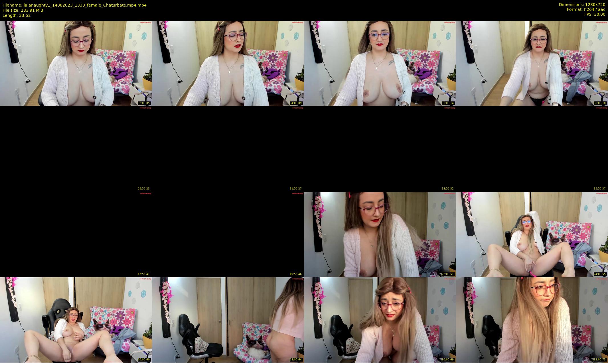 lalanaughty1 — 34 minute Chaturbate female cam show recording, 720p, Aug 14, 2023