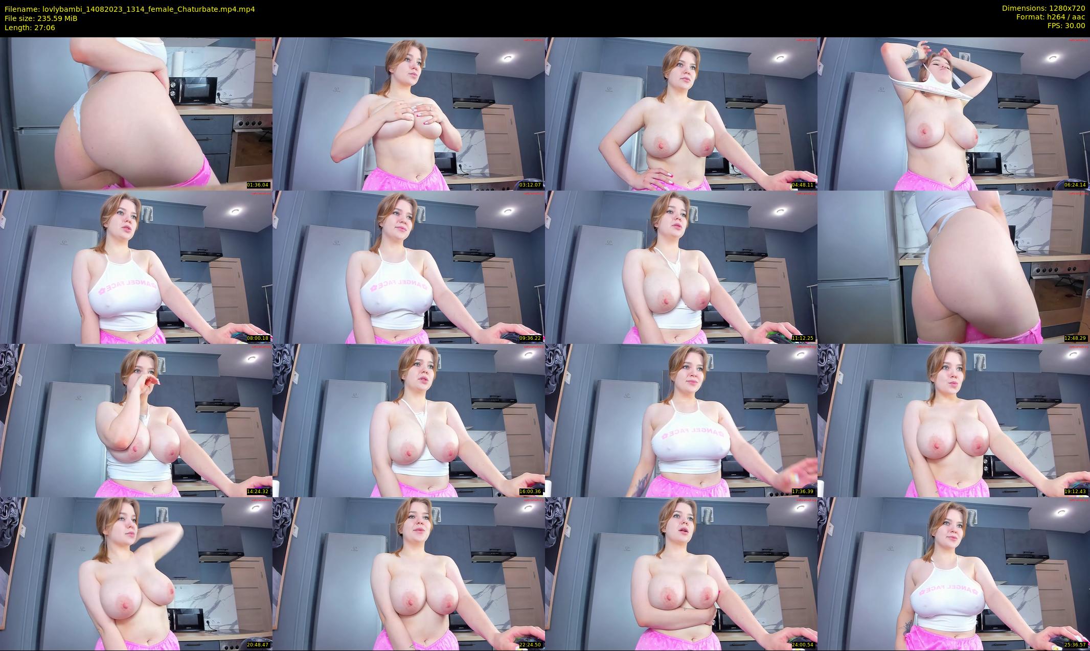lovlybambi — 28 minute Chaturbate female cam show recording, 720p, Aug 14, 2023