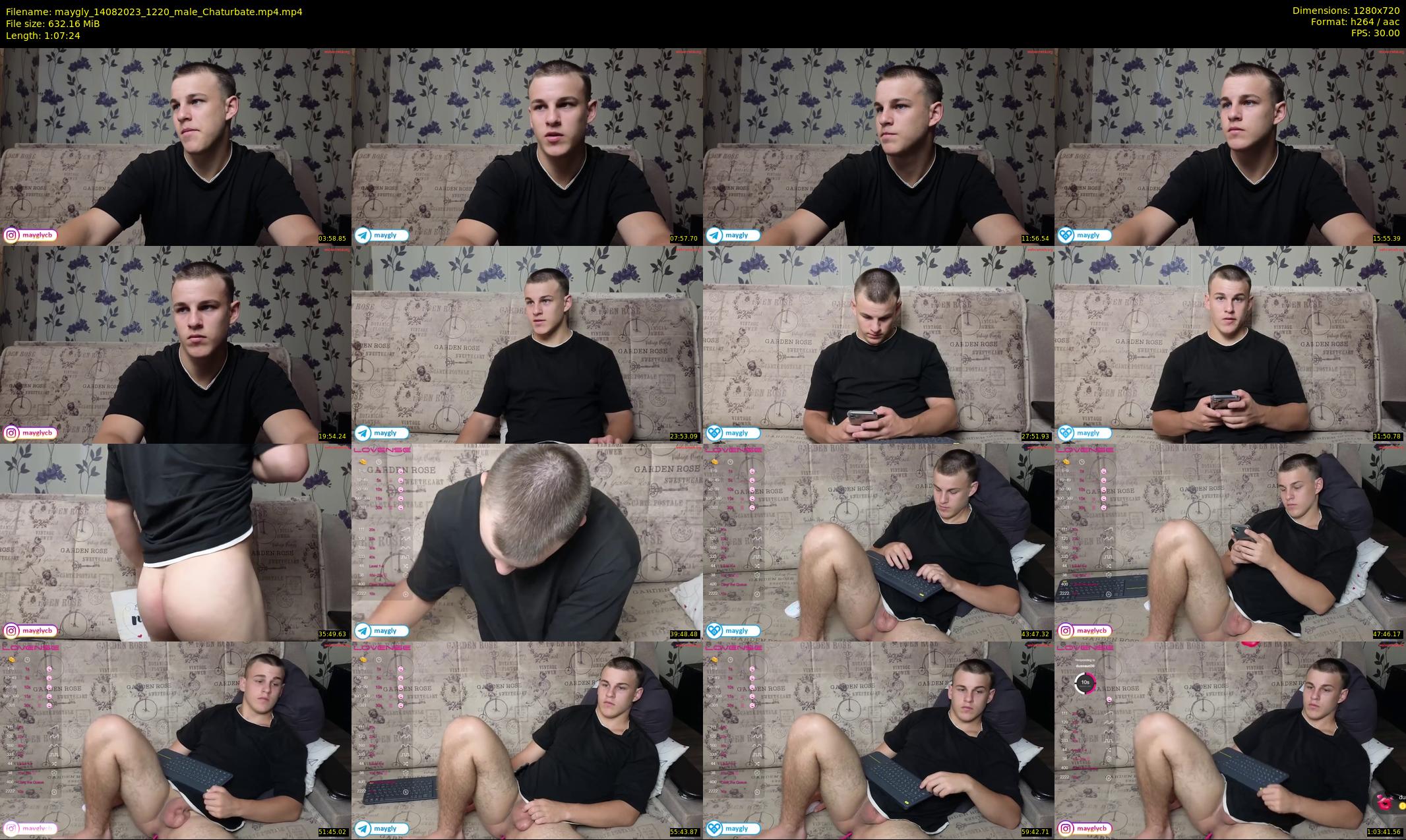 maygly — 68 minute Chaturbate male cam show recording, 720p, Aug 14, 2023