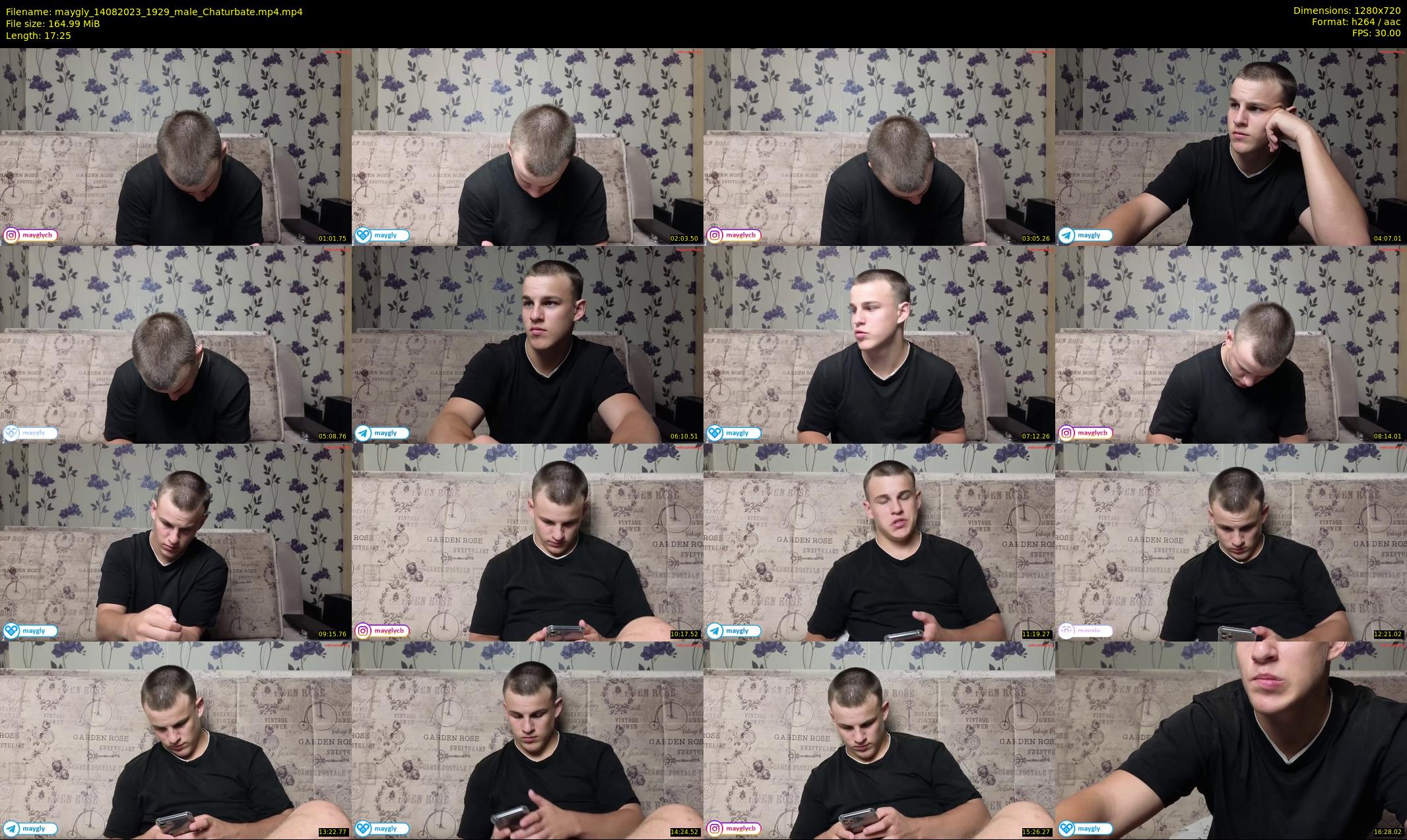 maygly — 18 minute Chaturbate male cam show recording, 720p, Aug 14, 2023