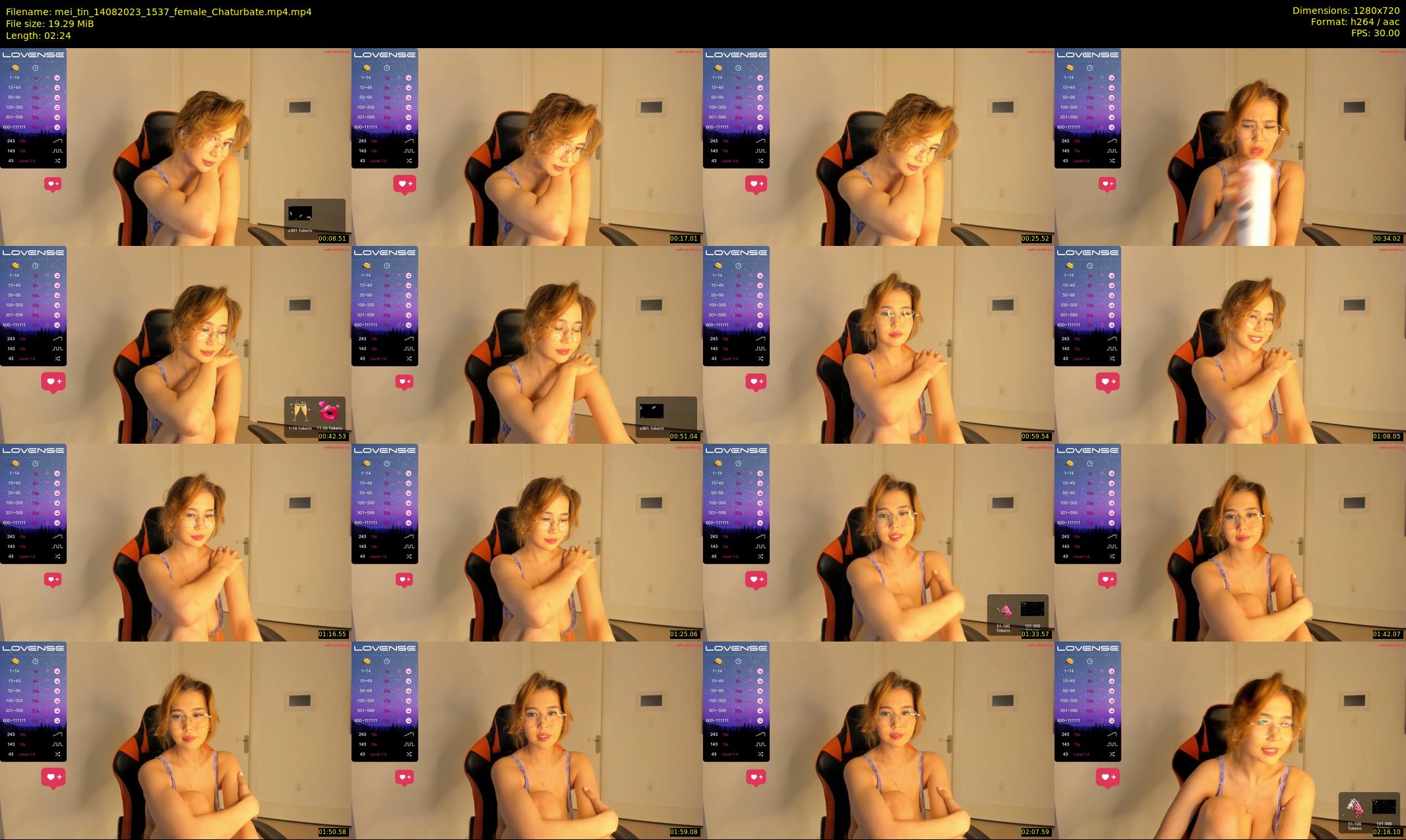 mei_tin — 3 minute Chaturbate female cam show recording, 720p, Aug 14, 2023