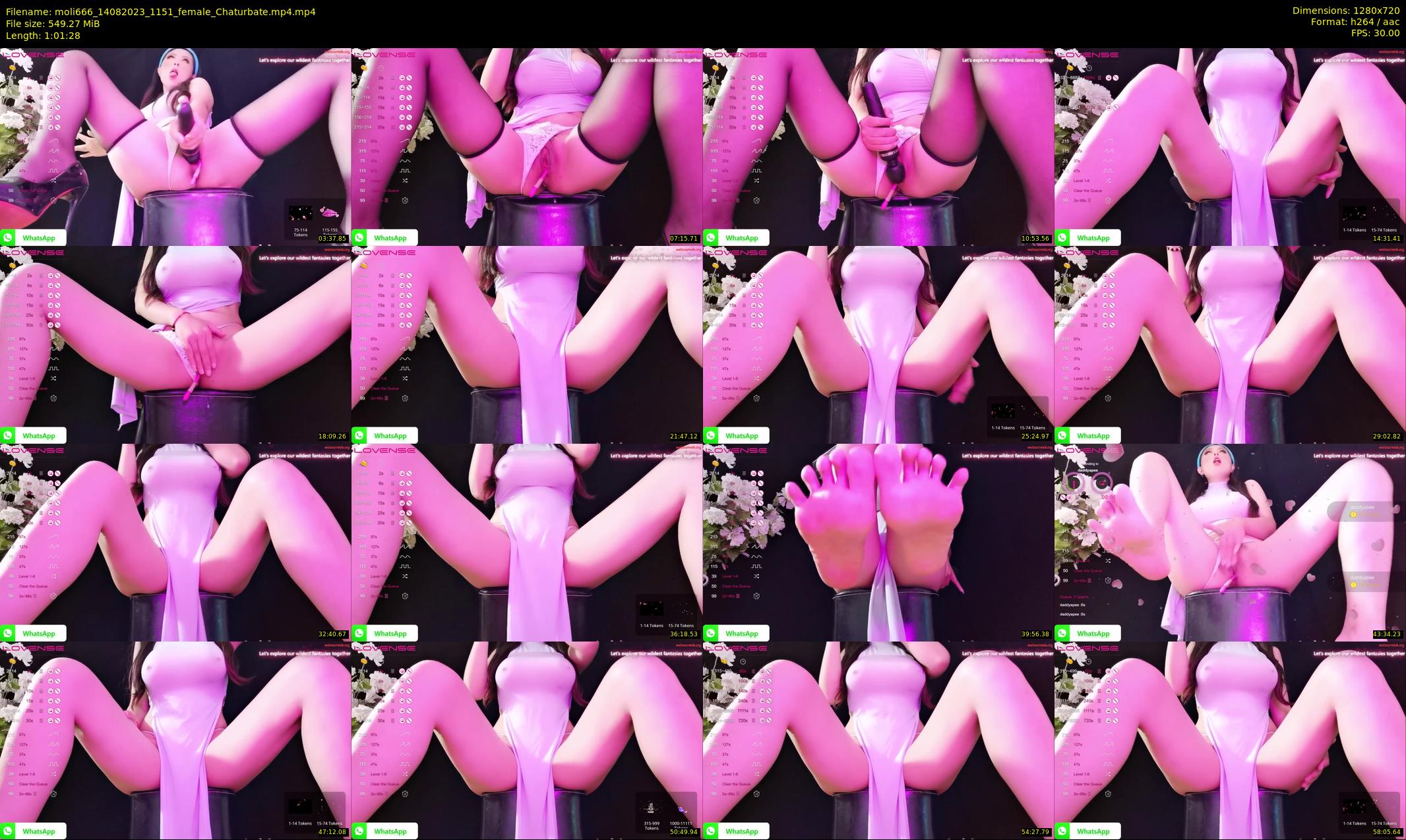 moli666 — 62 minute Chaturbate female cam show recording, 720p, Aug 14, 2023