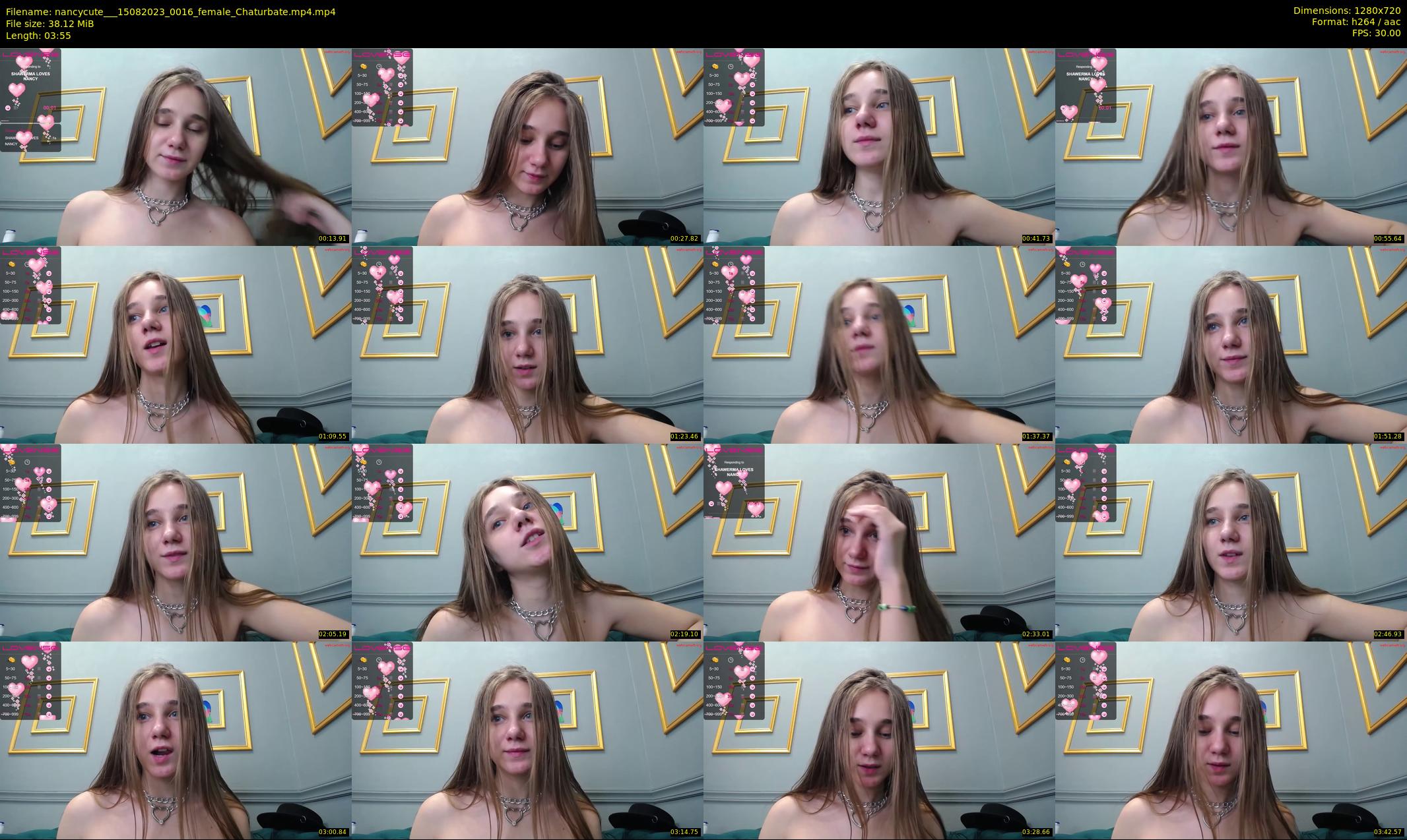 nancycute__ — 4 minute Chaturbate female cam show recording, 720p, Aug 15, 2023