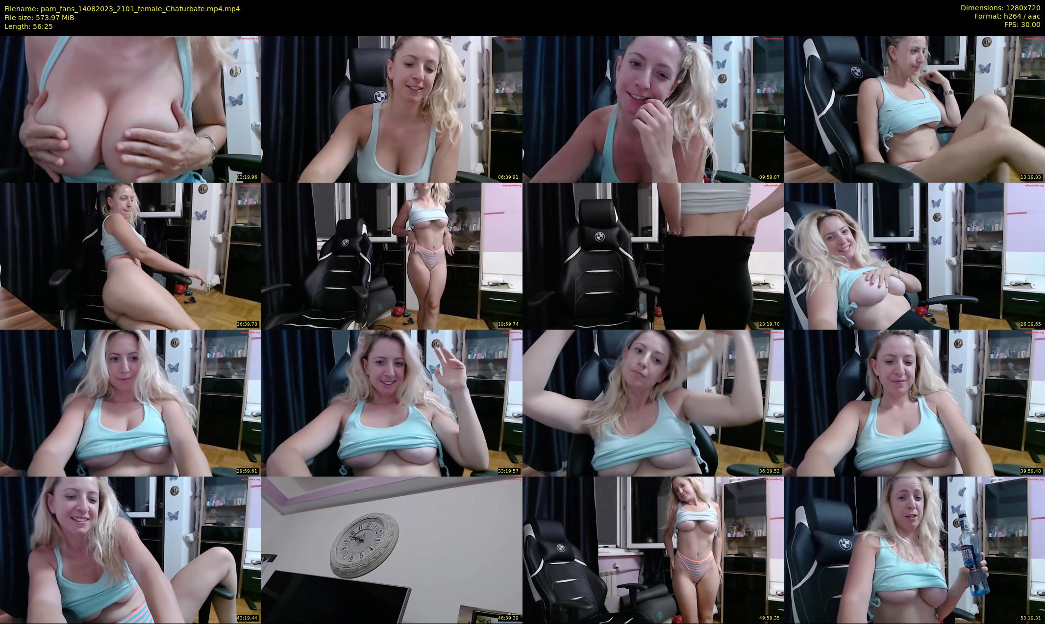 pam_fans — 57 minute Chaturbate female cam show recording, 720p, Aug 14, 2023