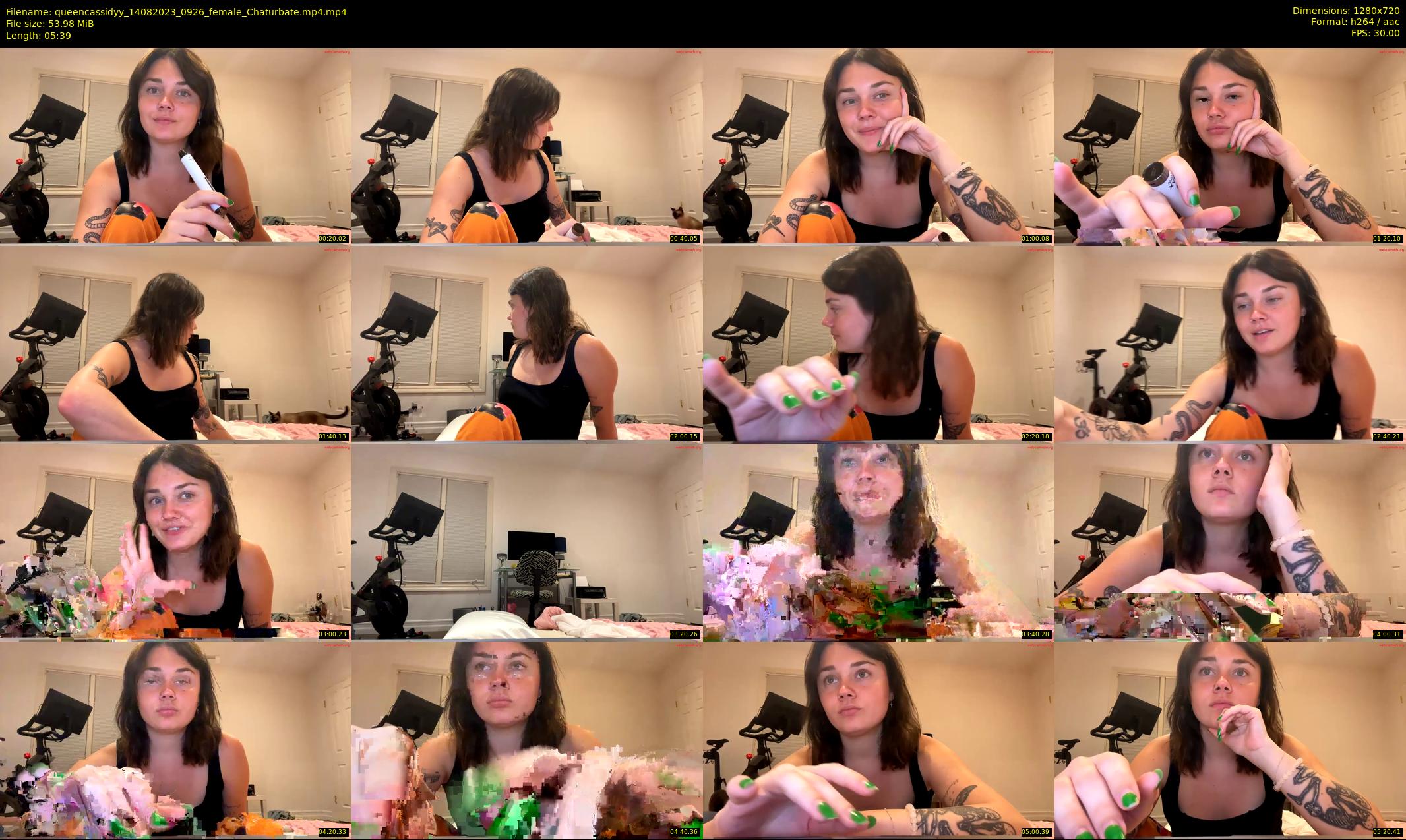 queencassidyy — 6 minute Chaturbate female cam show recording, 720p, Aug 14, 2023
