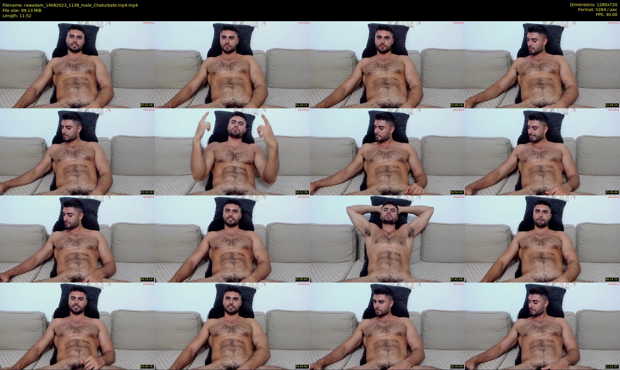 rawadam — 12 minute Chaturbate male cam show recording, 720p, Aug 14, 2023