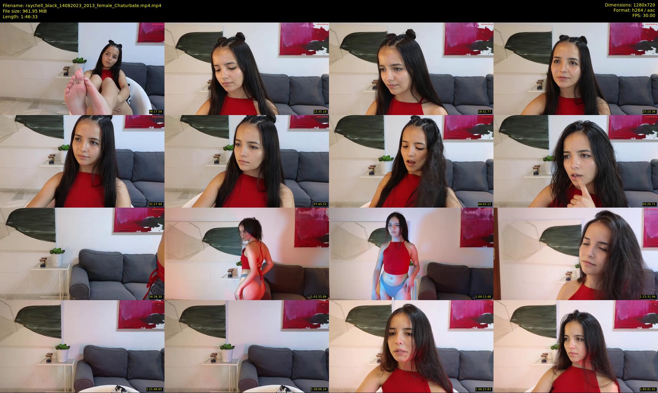 raychell_black — 107 minute Chaturbate female cam show recording, 720p, Aug 14, 2023