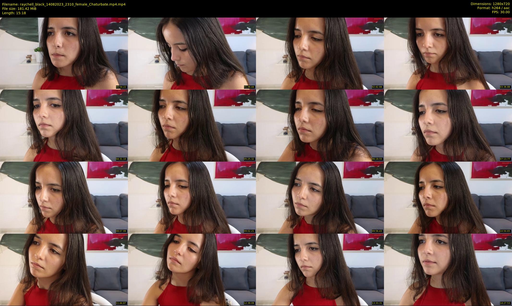 raychell_black — 16 minute Chaturbate female cam show recording, 720p, Aug 14, 2023