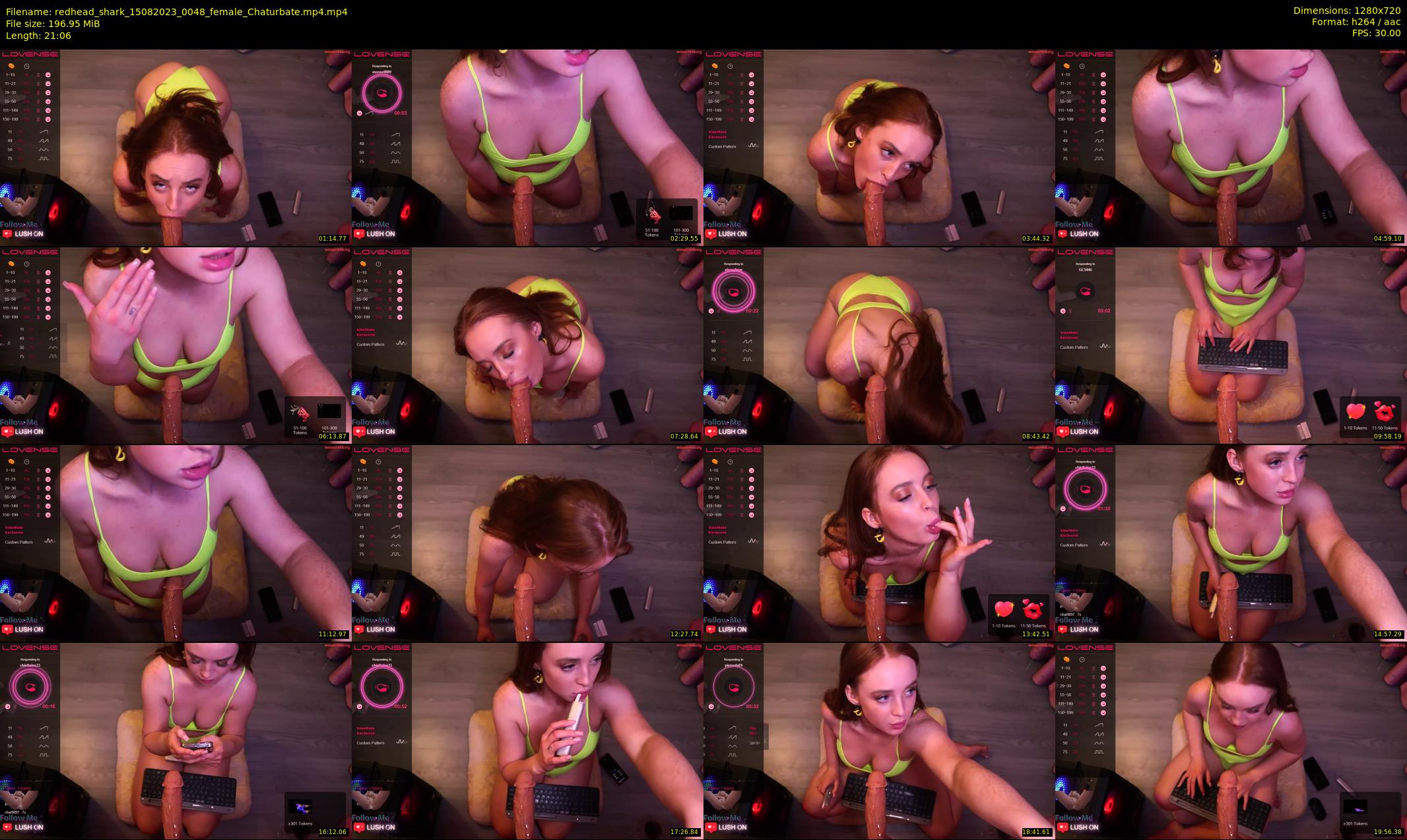 redhead_shark — 22 minute Chaturbate female cam show recording, 720p, Aug 15, 2023