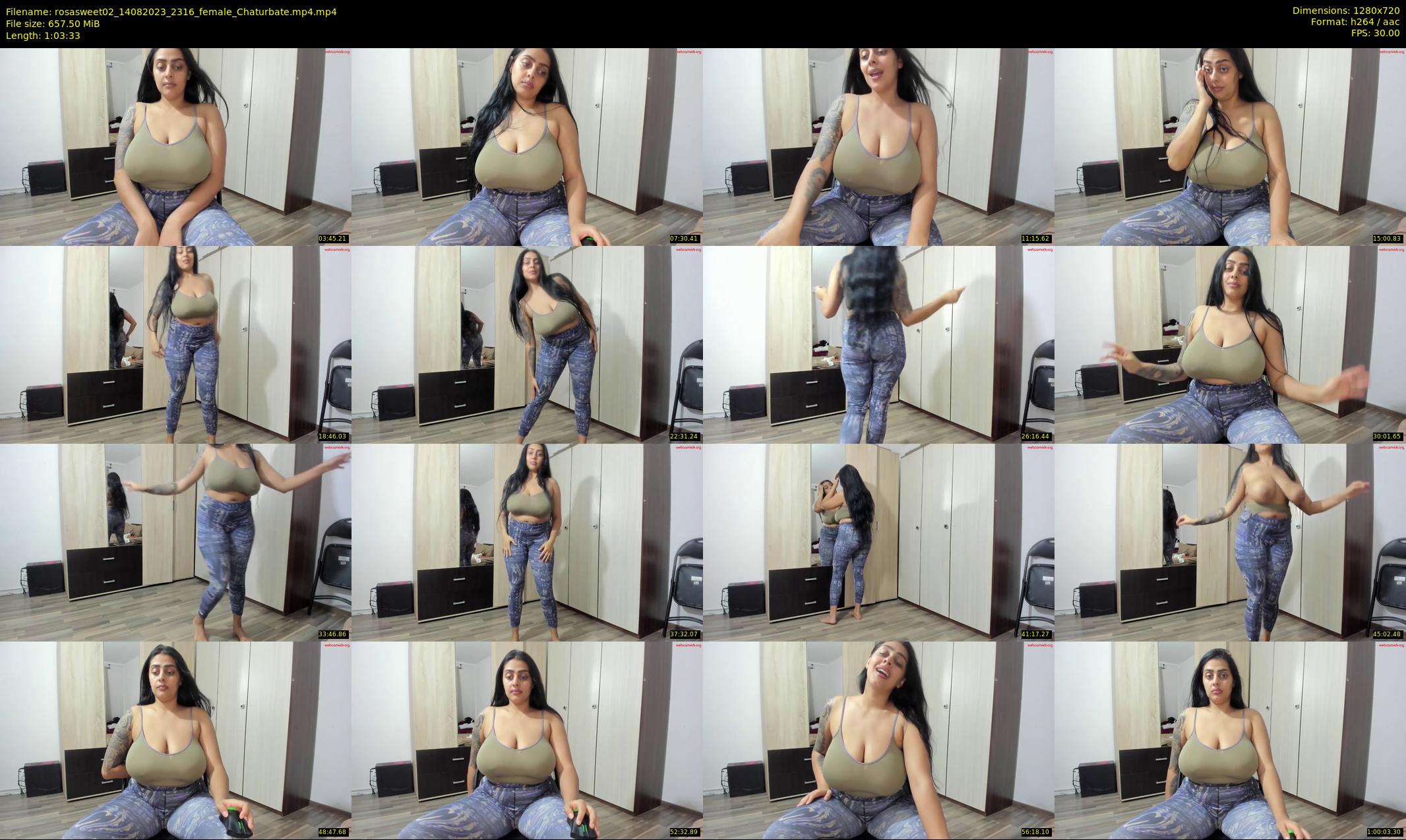 rosasweet02 — 64 minute Chaturbate female cam show recording, 720p, Aug 14, 2023