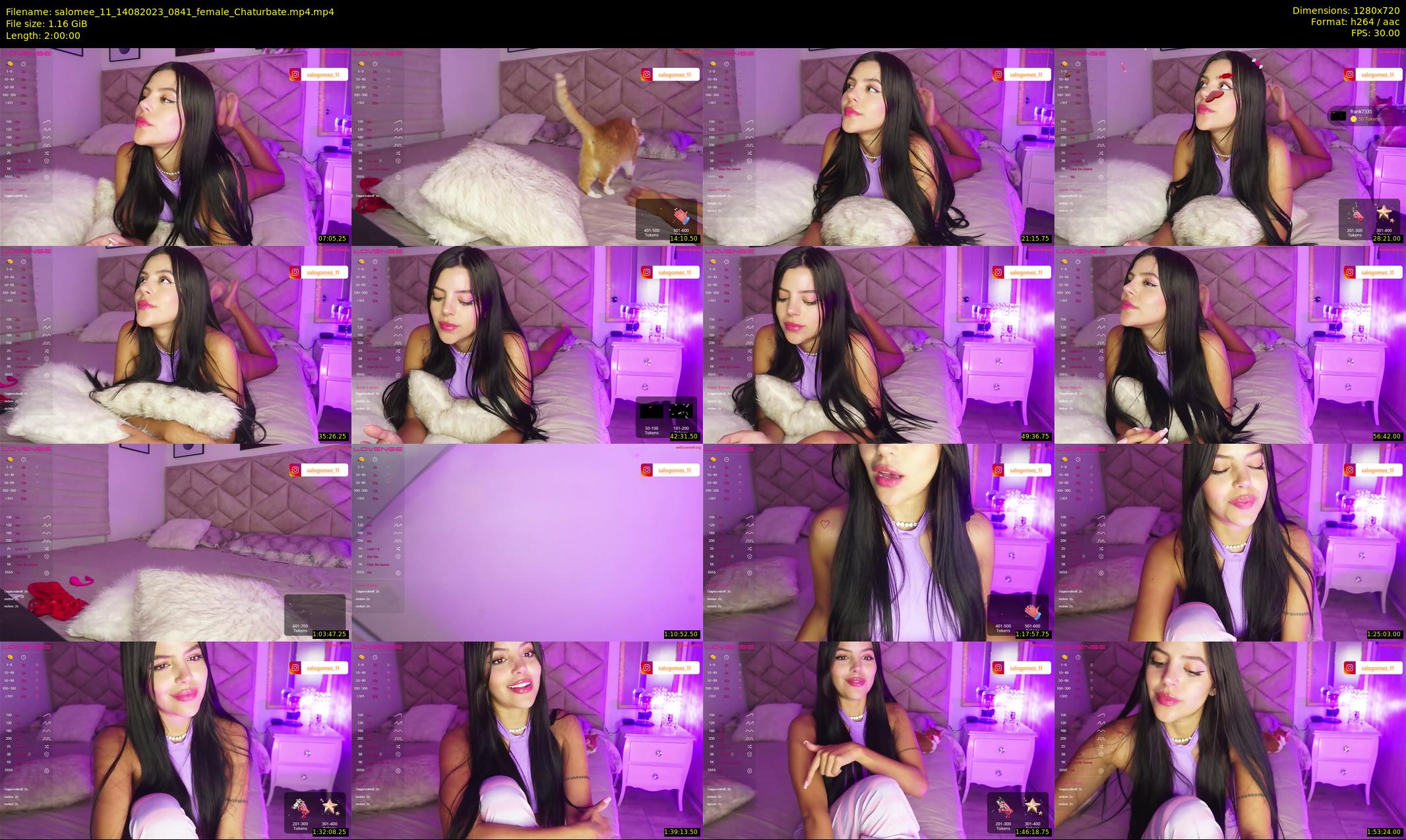 salomee_11 — 120 minute Chaturbate female cam show recording, 720p, Aug 14, 2023