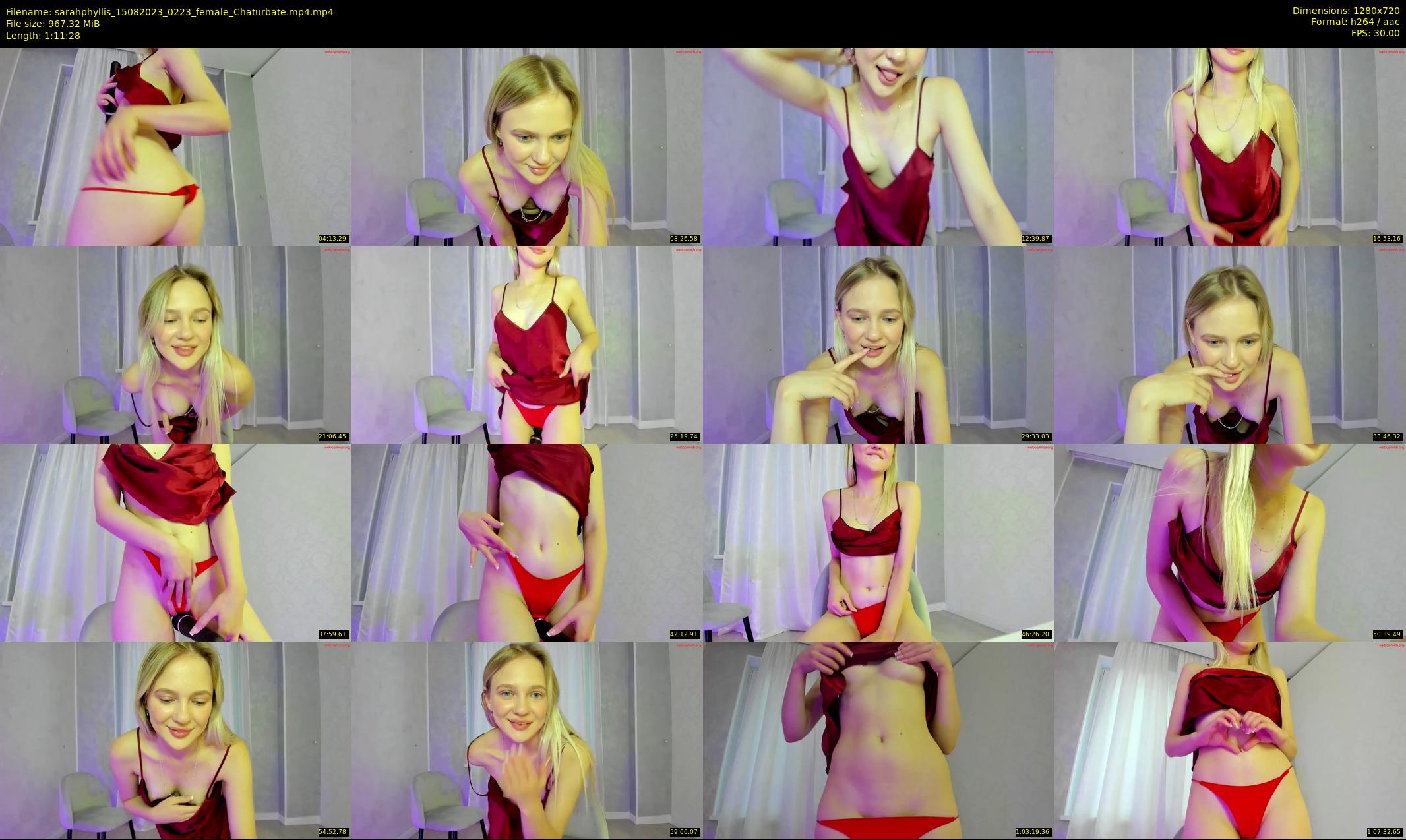 sarahphyllis — 72 minute Chaturbate female cam show recording, 720p, Aug 15, 2023