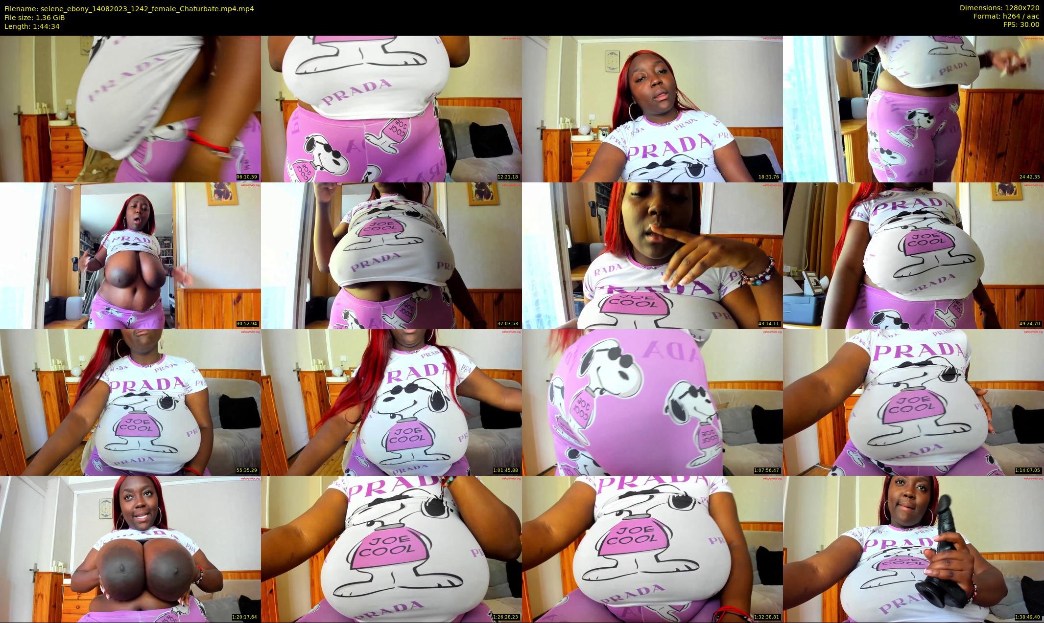 selene_ebony — 105 minute Chaturbate female cam show recording, 720p, Aug 14, 2023