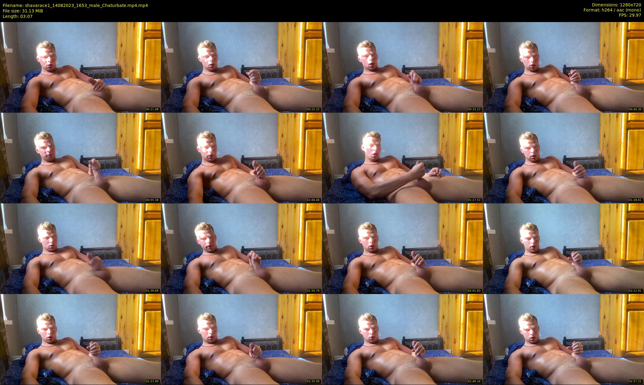 shavarace1 — 4 minute Chaturbate male cam show recording, 720p, Aug 14, 2023