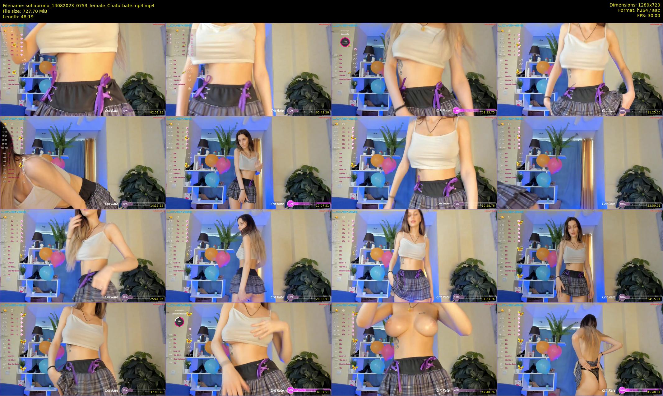 sofiabruno — 49 minute Chaturbate female cam show recording, 720p, Aug 14, 2023