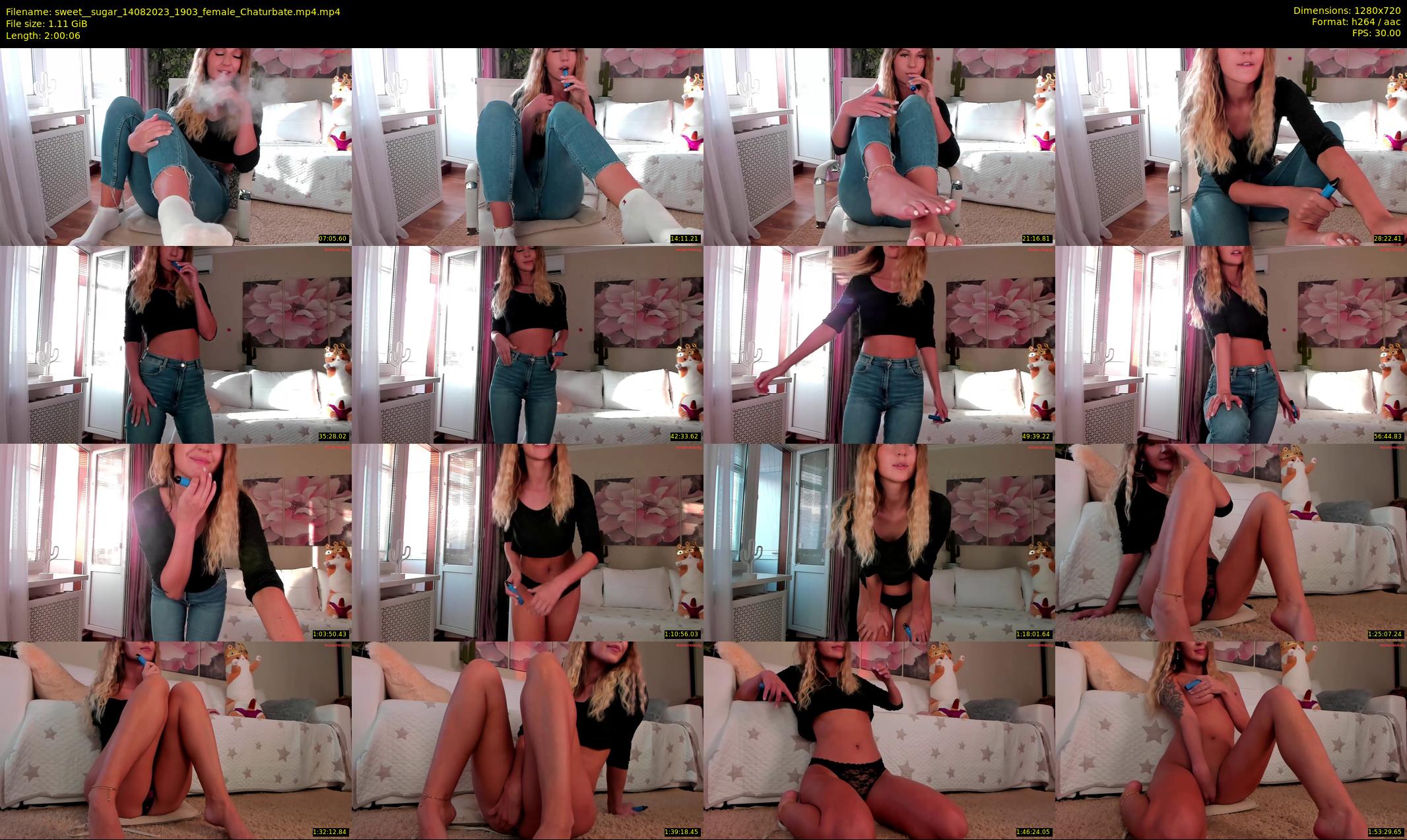 sweet__sugar — 121 minute Chaturbate female cam show recording, 720p, Aug 14, 2023
