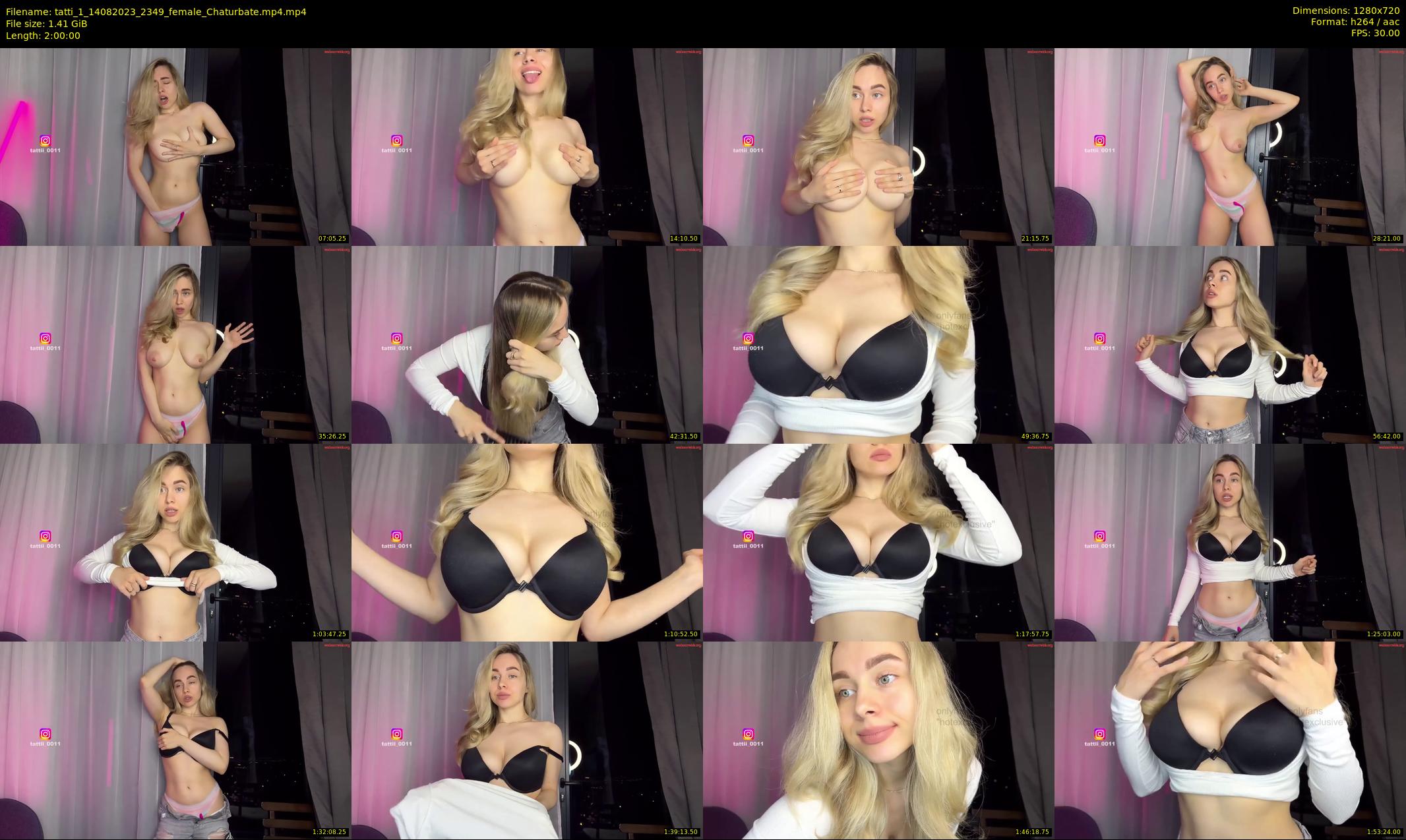 tatti_1 — 120 minute Chaturbate female cam show recording, 720p, Aug 14, 2023