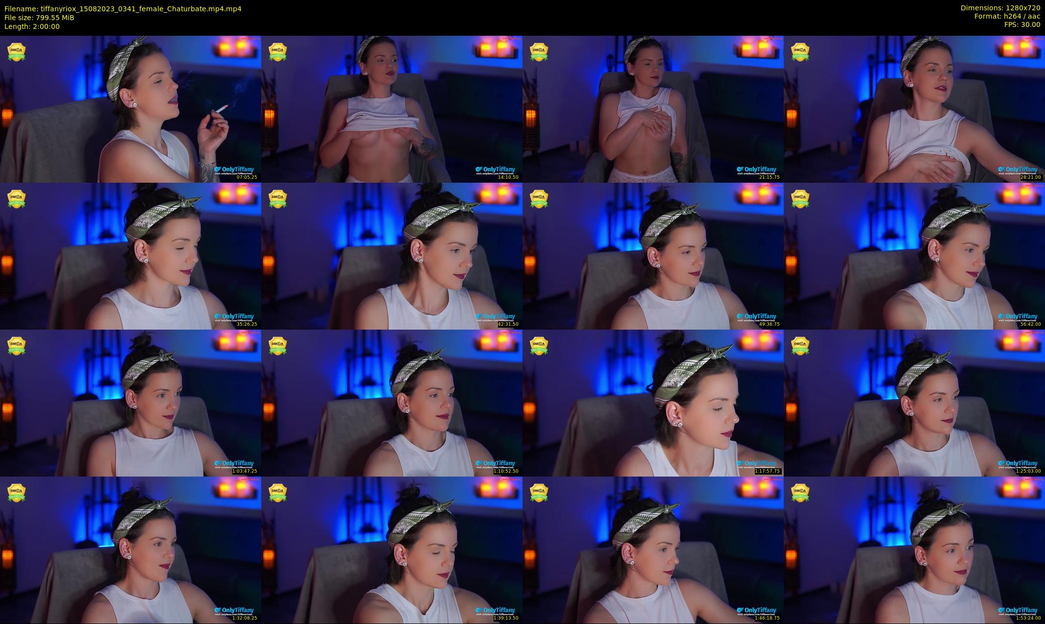 tiffanyriox — 120 minute Chaturbate female cam show recording, 720p, Aug 15, 2023