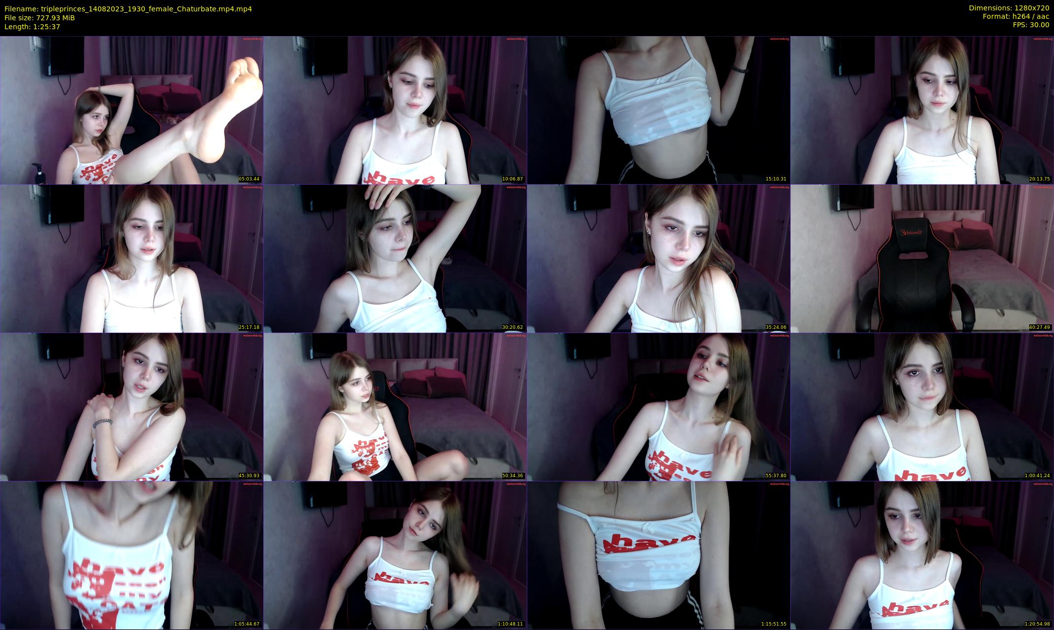 tripleprinces — 86 minute Chaturbate female cam show recording, 720p, Aug 14, 2023