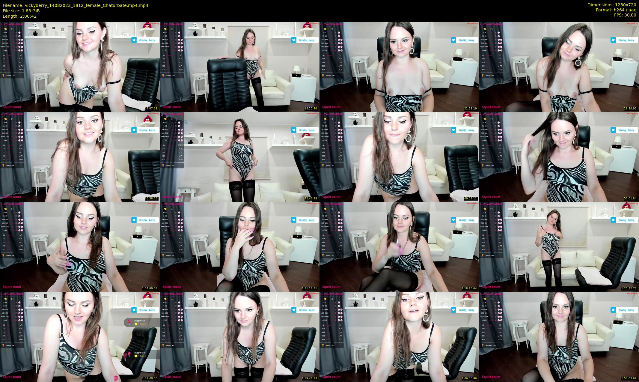 vickyberry — 121 minute Chaturbate female cam show recording, 720p, Aug 14, 2023