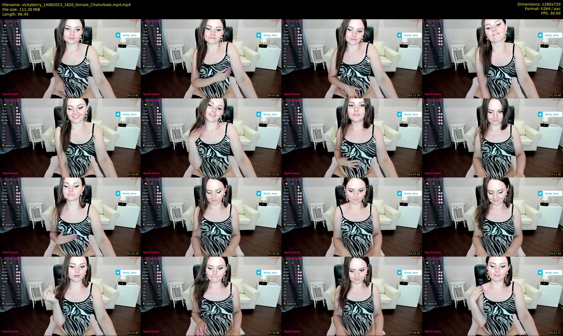vickyberry — 7 minute Chaturbate female cam show recording, 720p, Aug 14, 2023