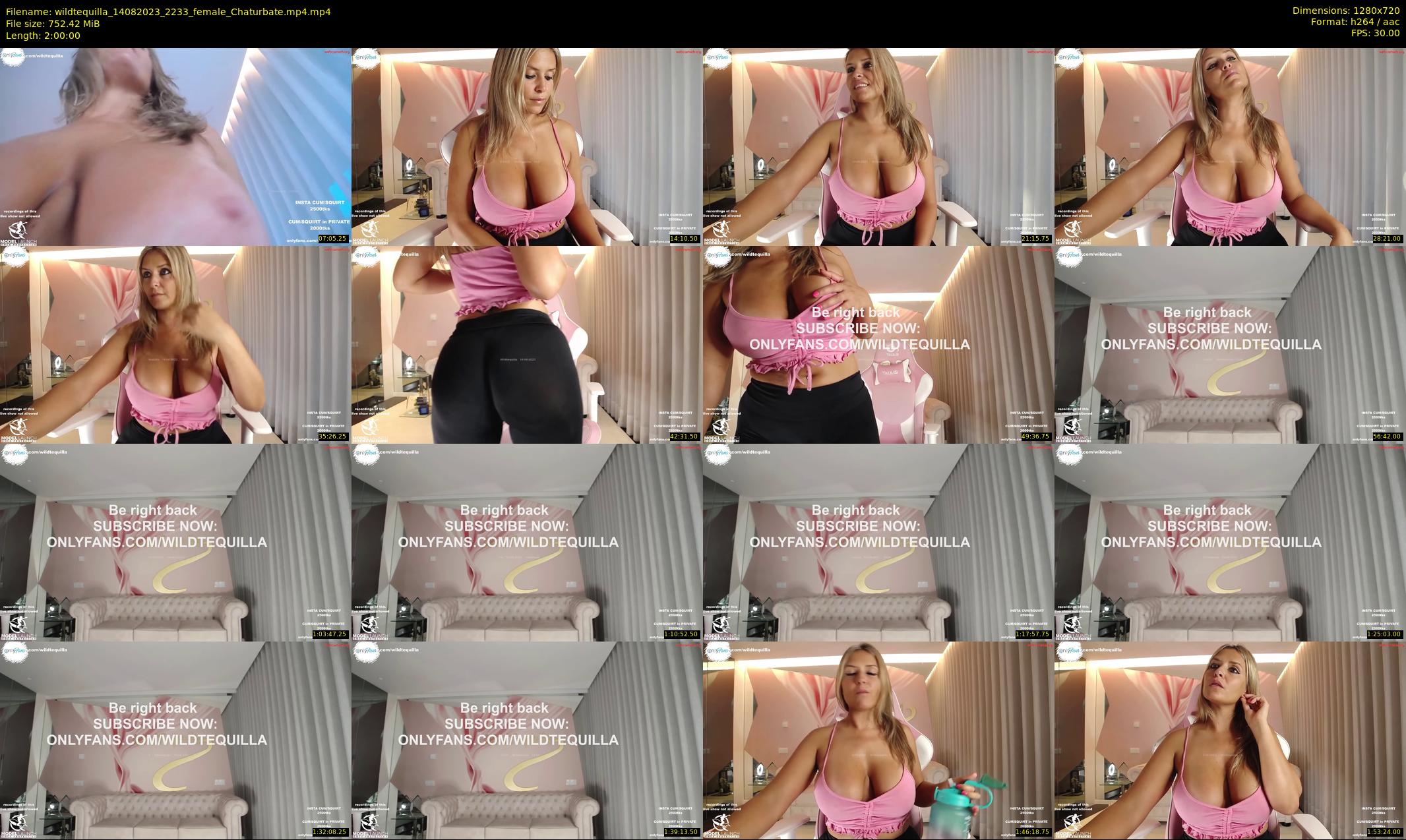 wildtequilla — 120 minute Chaturbate couple cam show recording, 720p, Aug 14, 2023