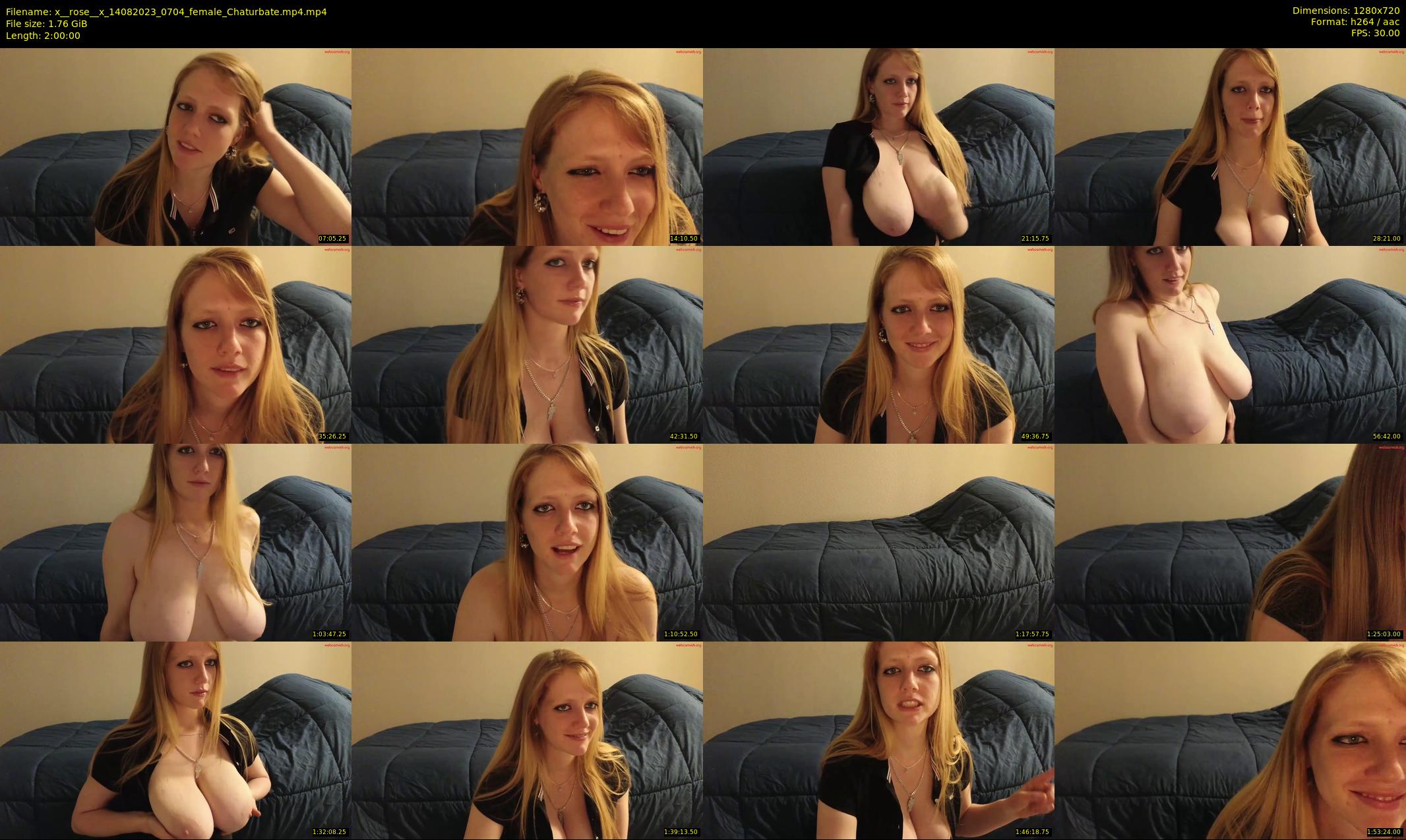x__rose__x — 120 minute Chaturbate female cam show recording, 720p, Aug 14, 2023