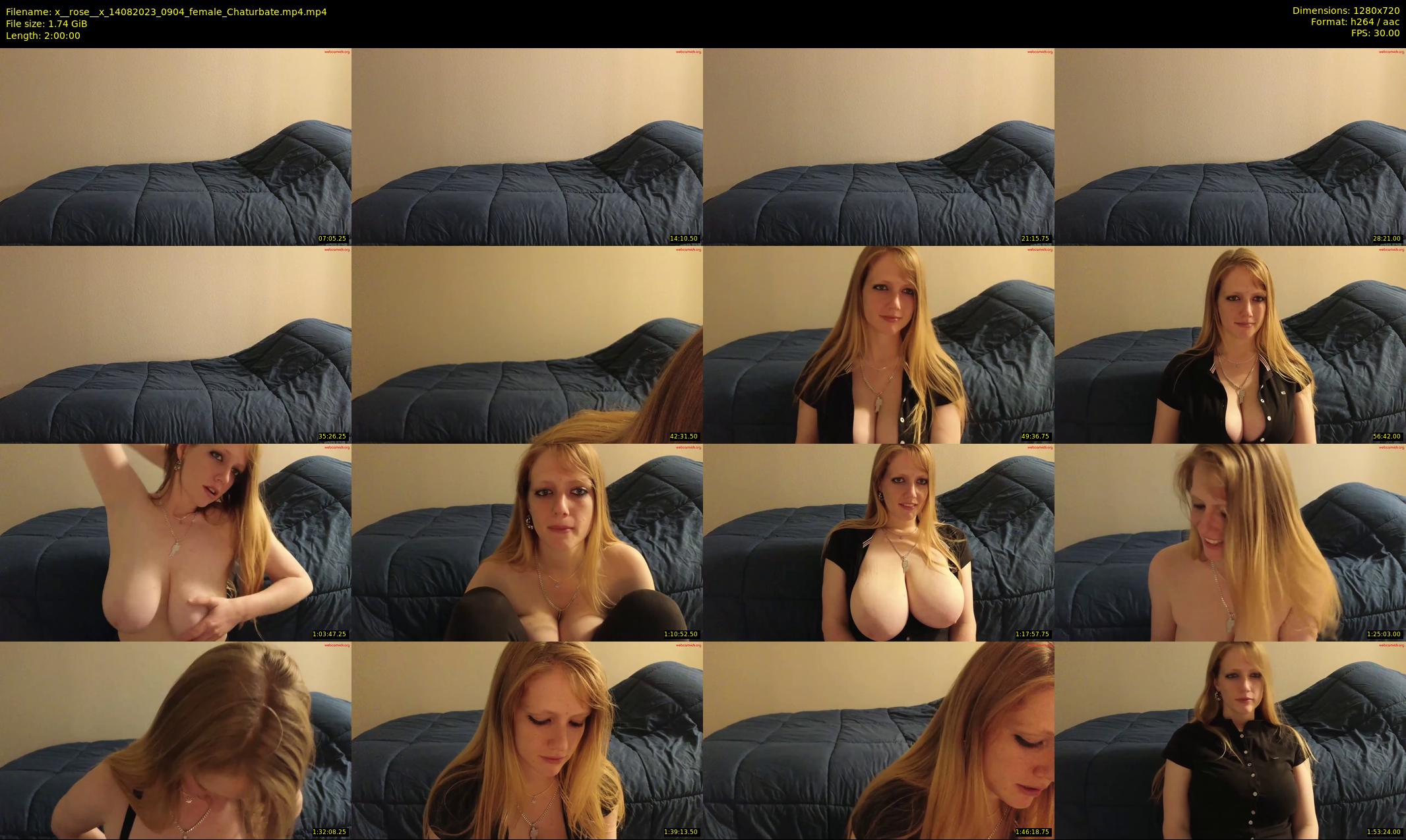 x__rose__x — 120 minute Chaturbate female cam show recording, 720p, Aug 14, 2023