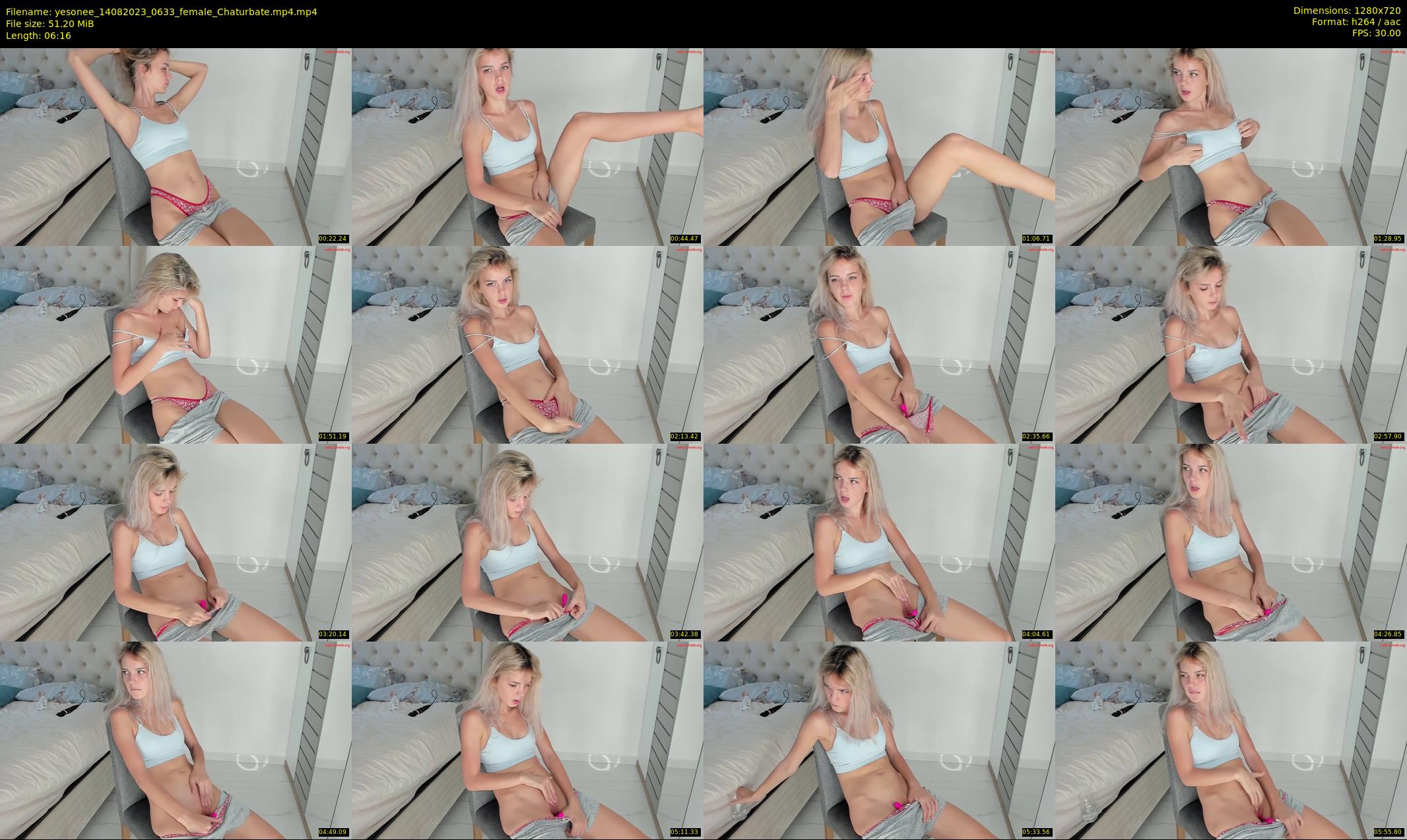 yesonee — 7 minute Chaturbate female cam show recording, 720p, Aug 14, 2023