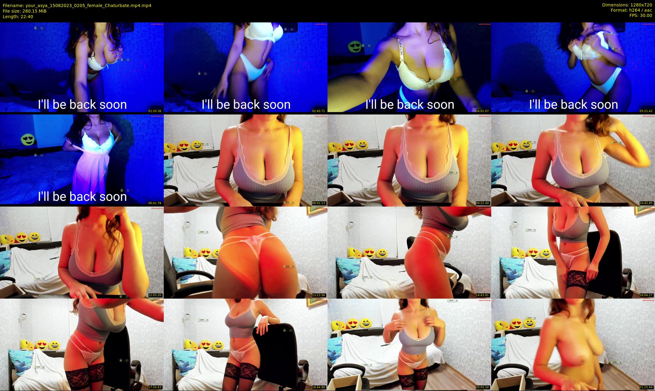 your_asya — 23 minute Chaturbate female cam show recording, 720p, Aug 15, 2023