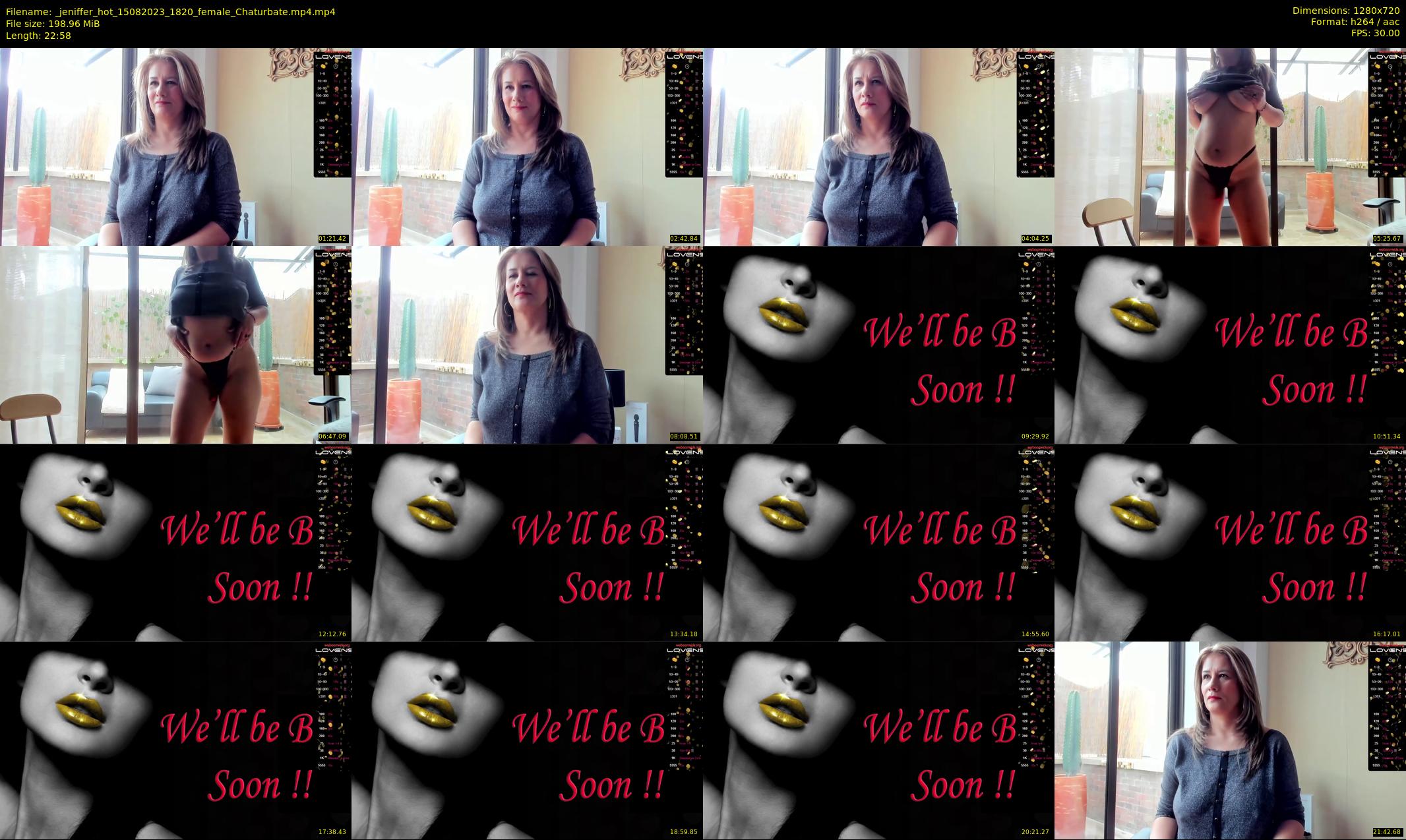 _jeniffer_hot — 23 minute Chaturbate female cam show recording, 720p, Aug 15, 2023