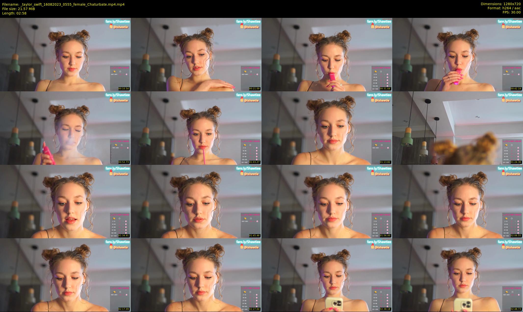 _taylor_swift — 3 minute Chaturbate female cam show recording, 720p, Aug 16, 2023